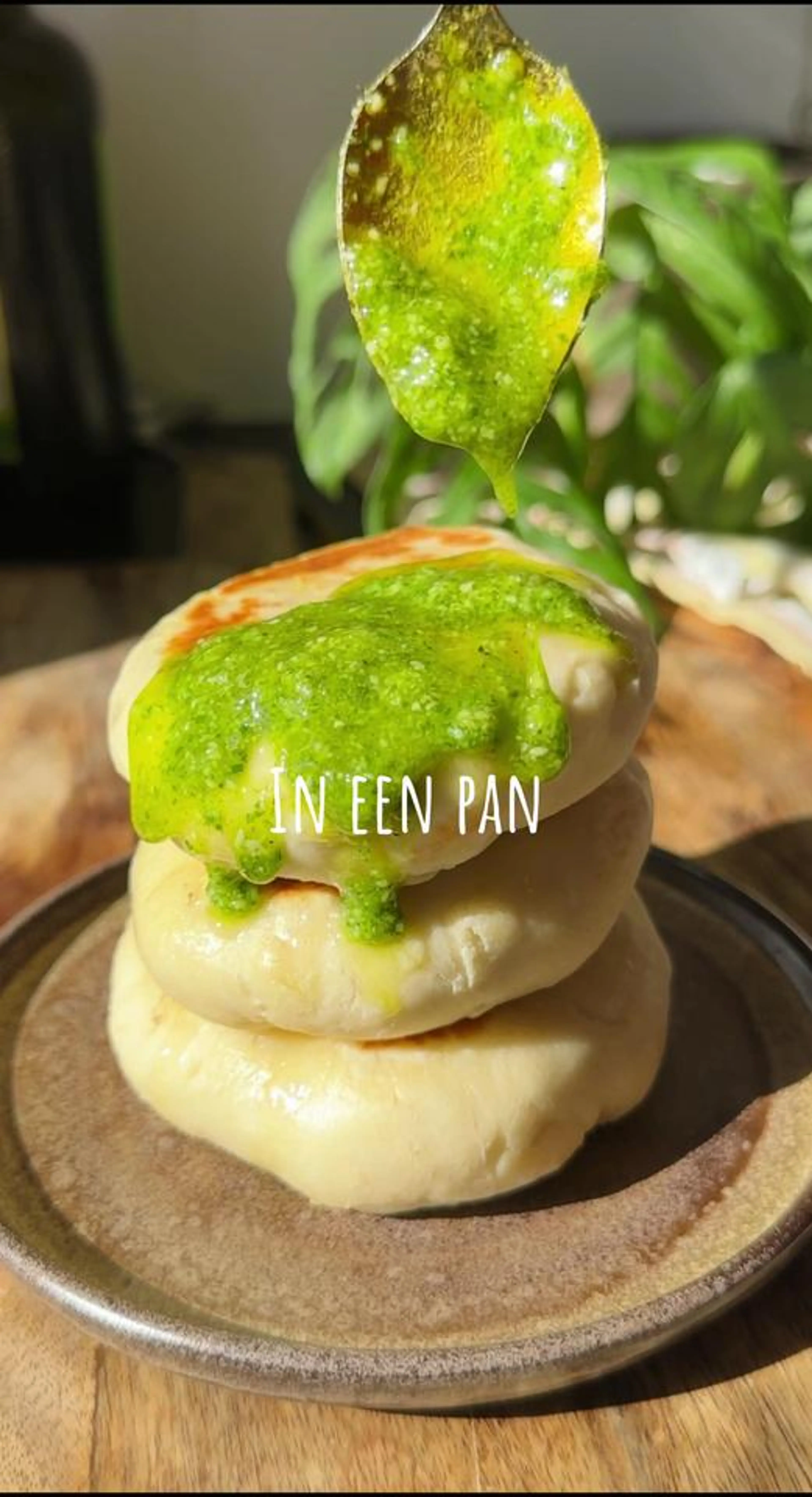 Makkelijke Pan-pita’s Met Pesto & Kaas