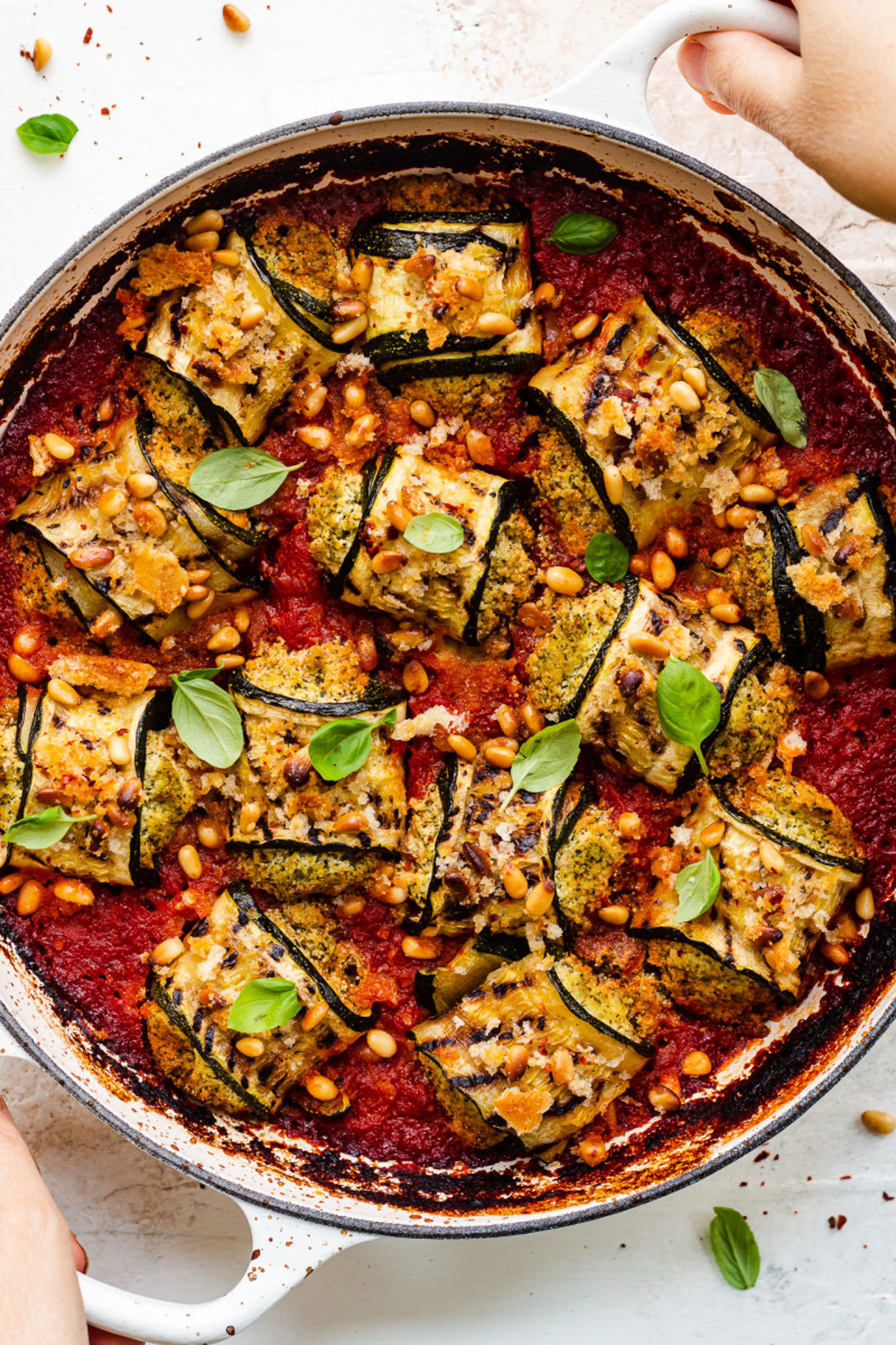 Double zucchini involtini