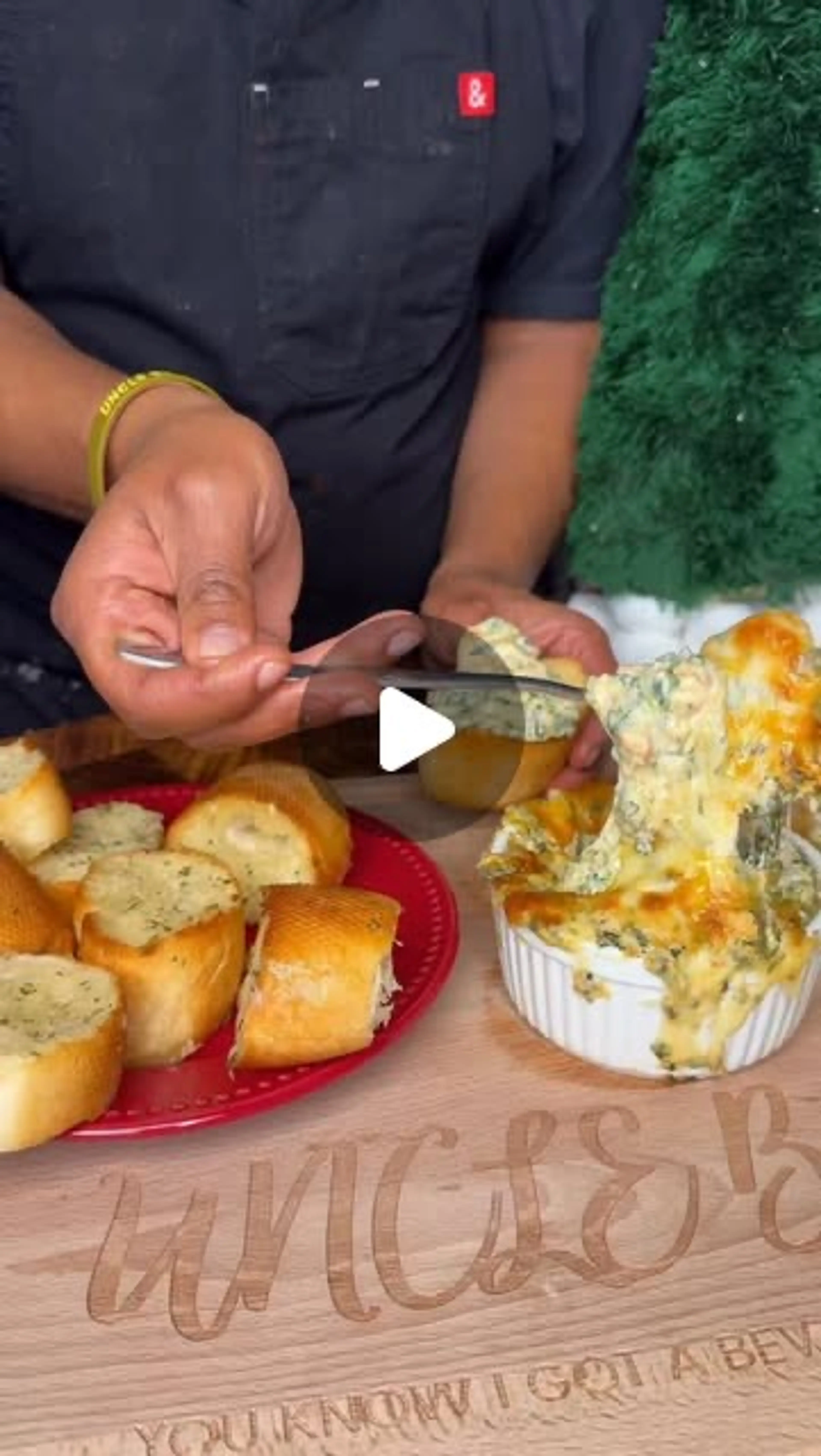 Salmon & Shrimp Spinach Dip