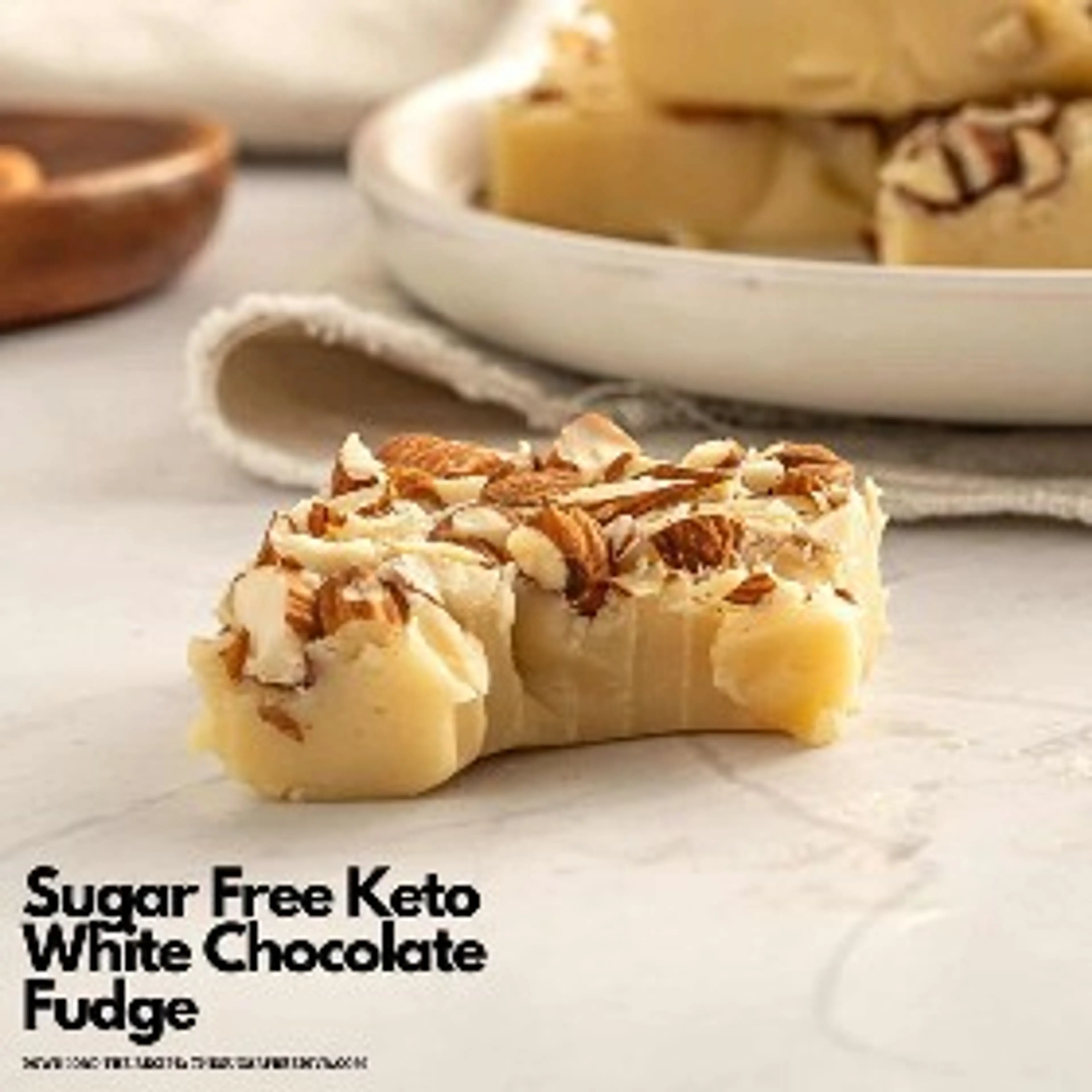 Sugar Free Keto White Chocolate Fudge