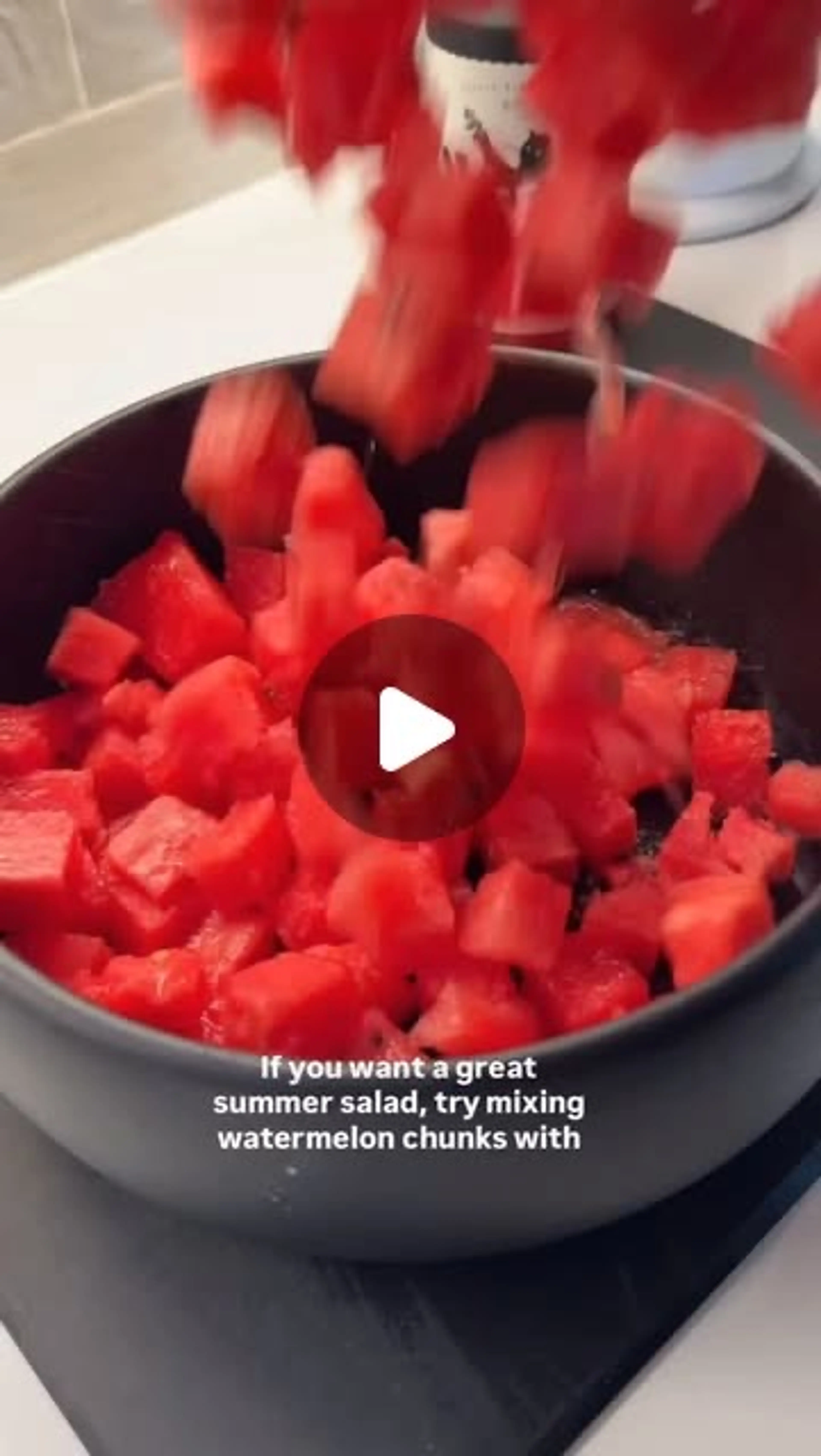 Watermelon Berries & Feta Salad