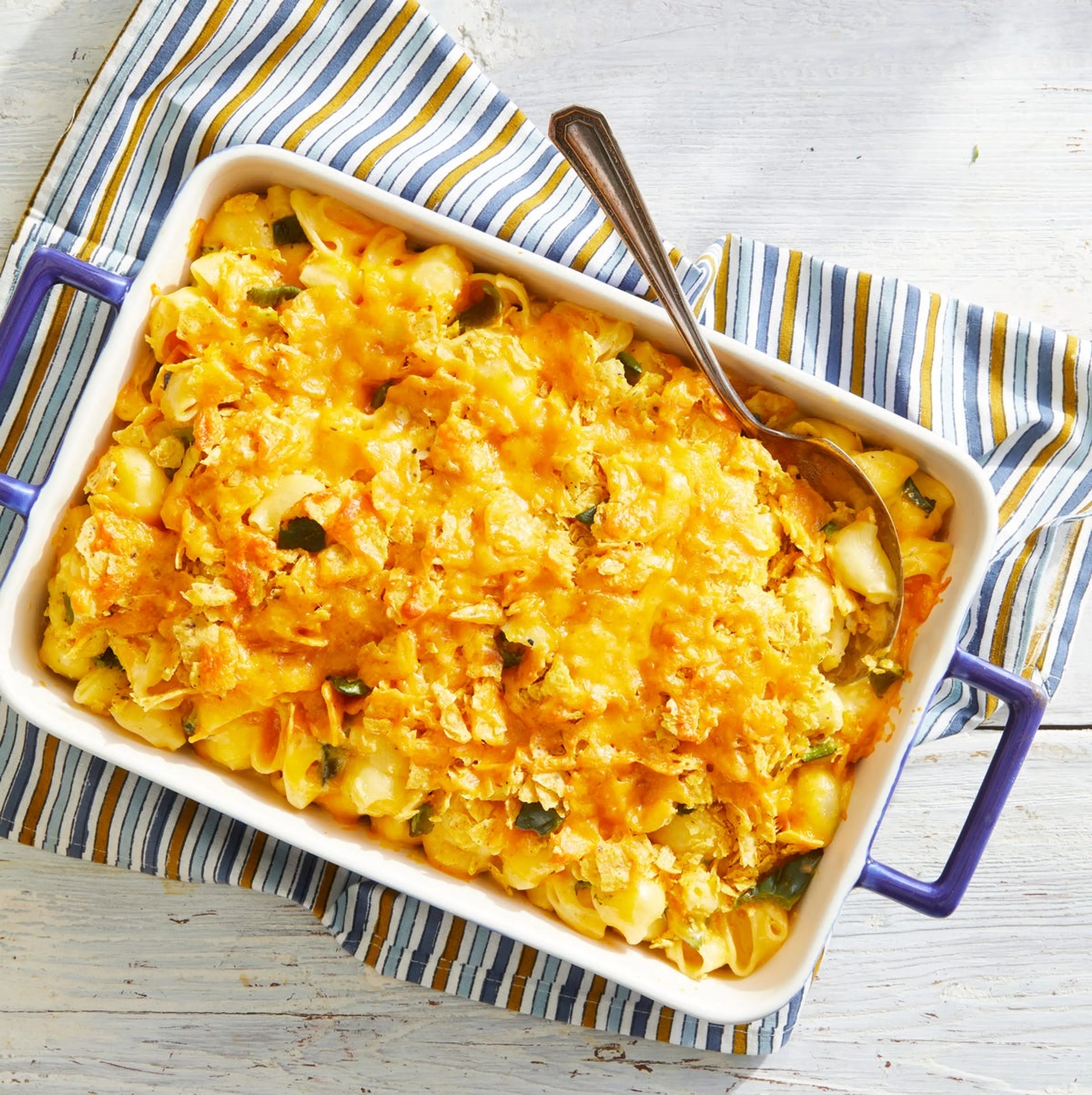 Baked Mac and Cheese with Poblanos