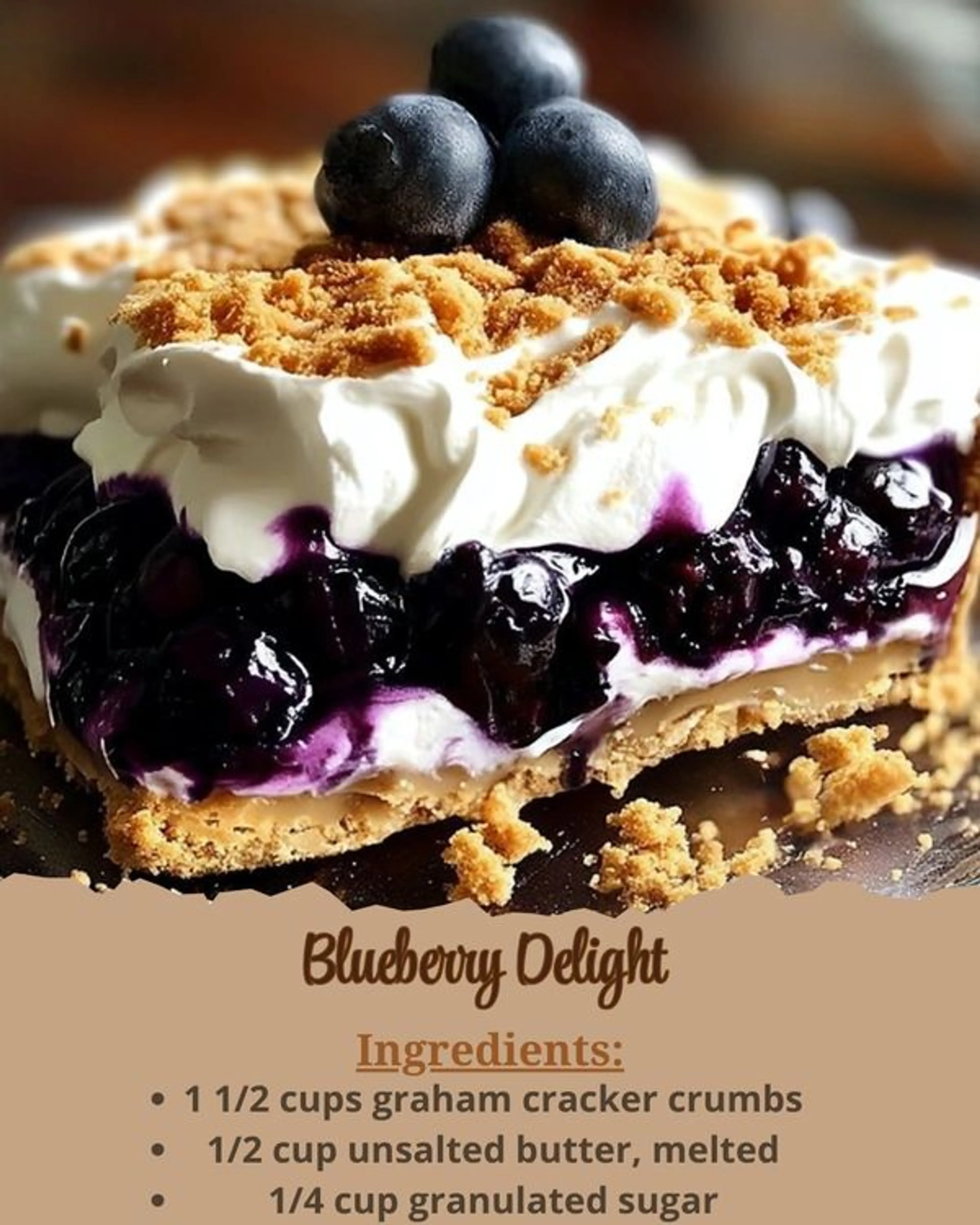 Blueberry Delight (no-bake Dessert