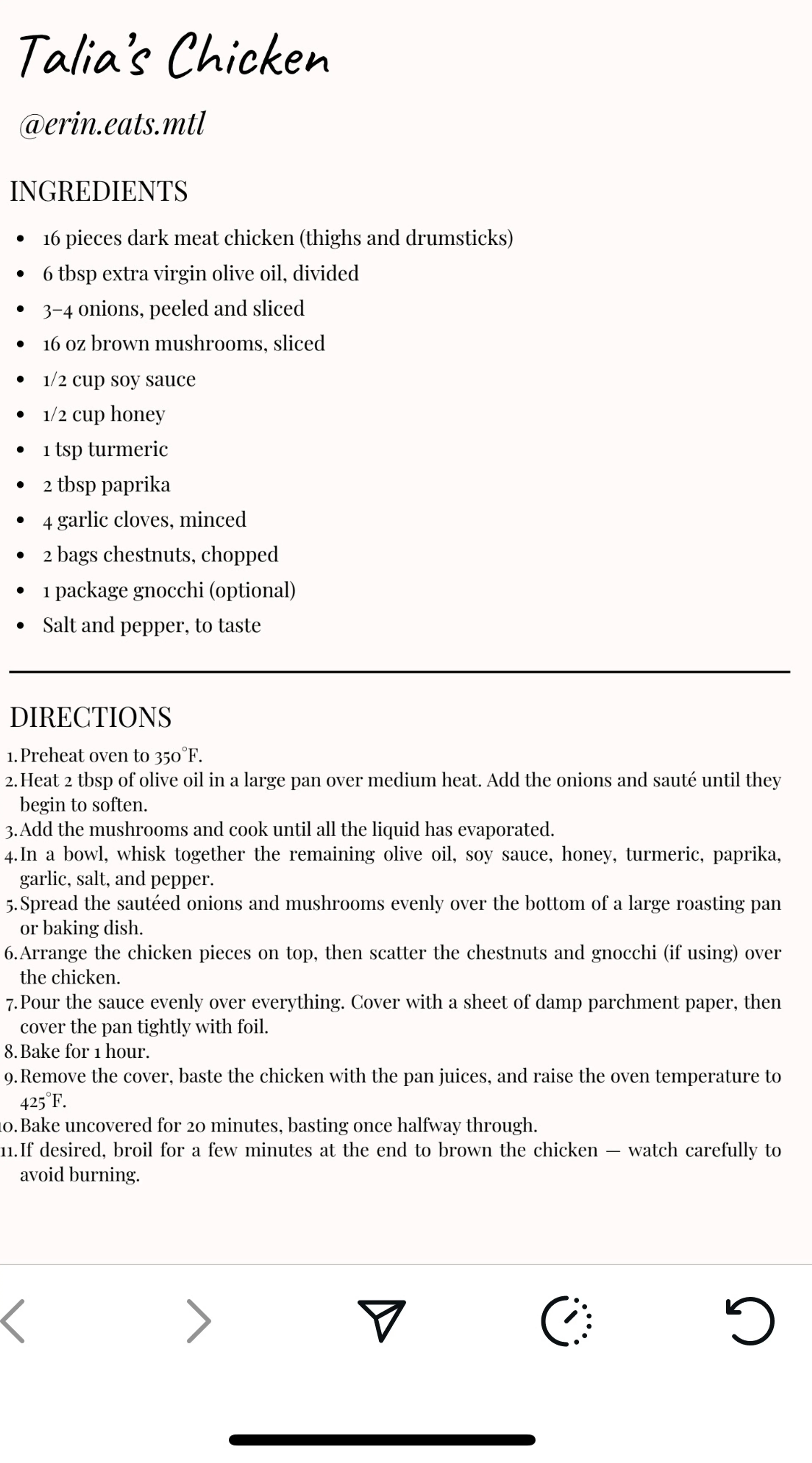 Talia's Chicken @erin.eats.mtl