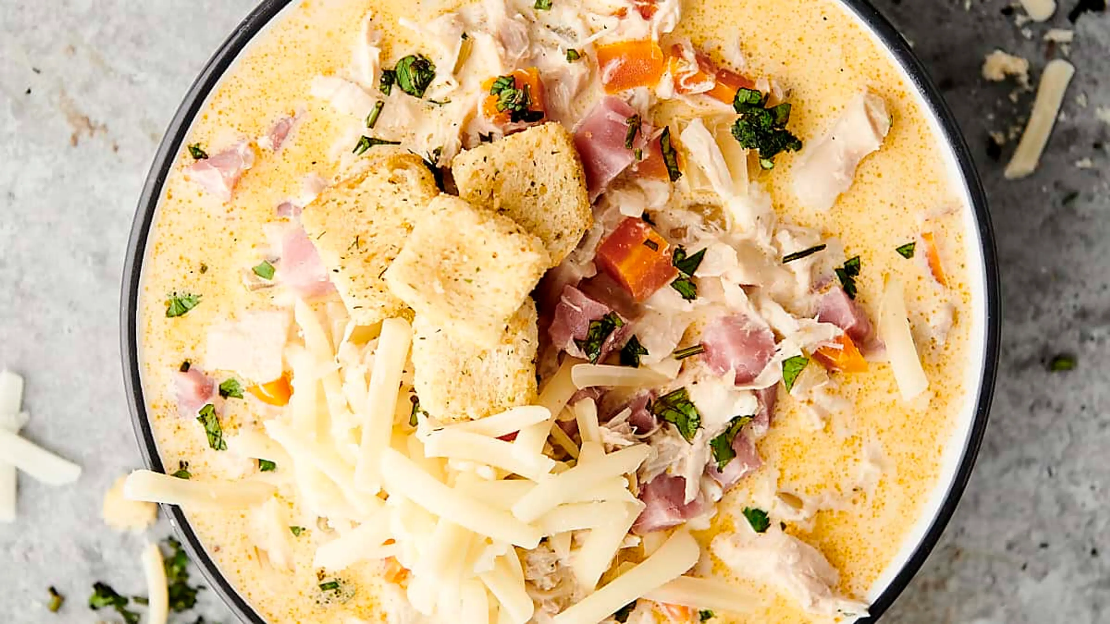 Chicken Cordon Bleu Soup