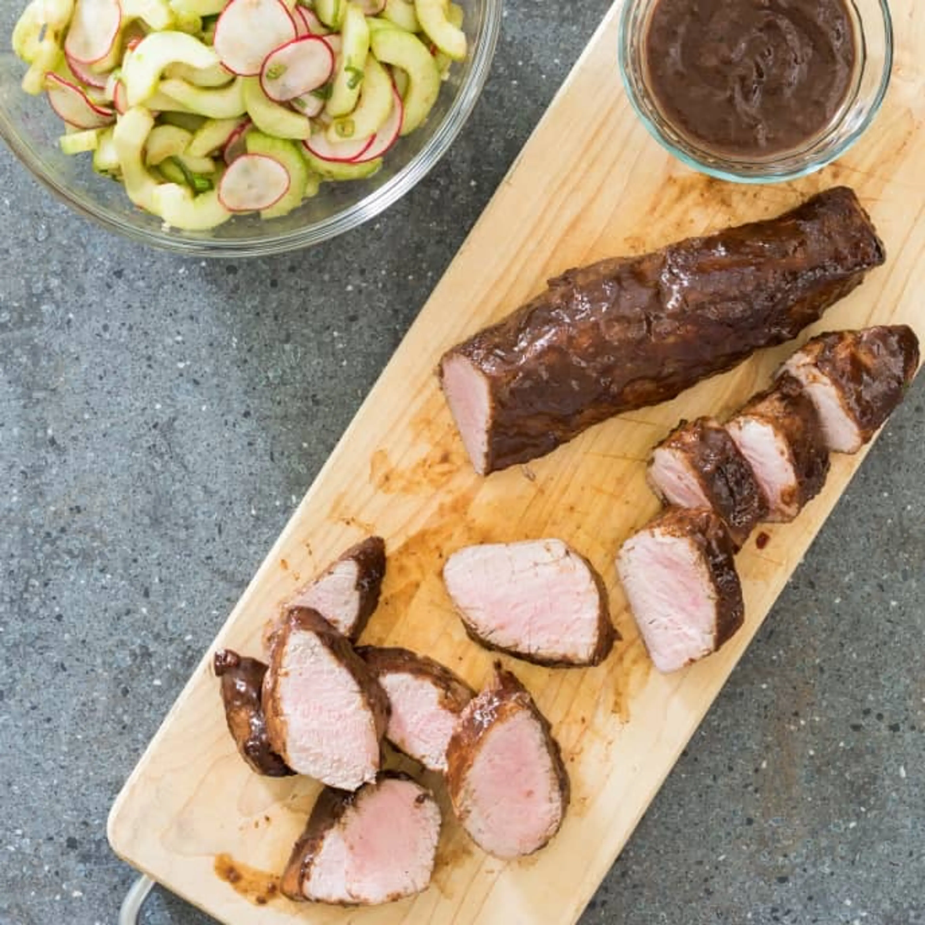 Plum Glazed Grilled Pork Tenderloin (ATK)
