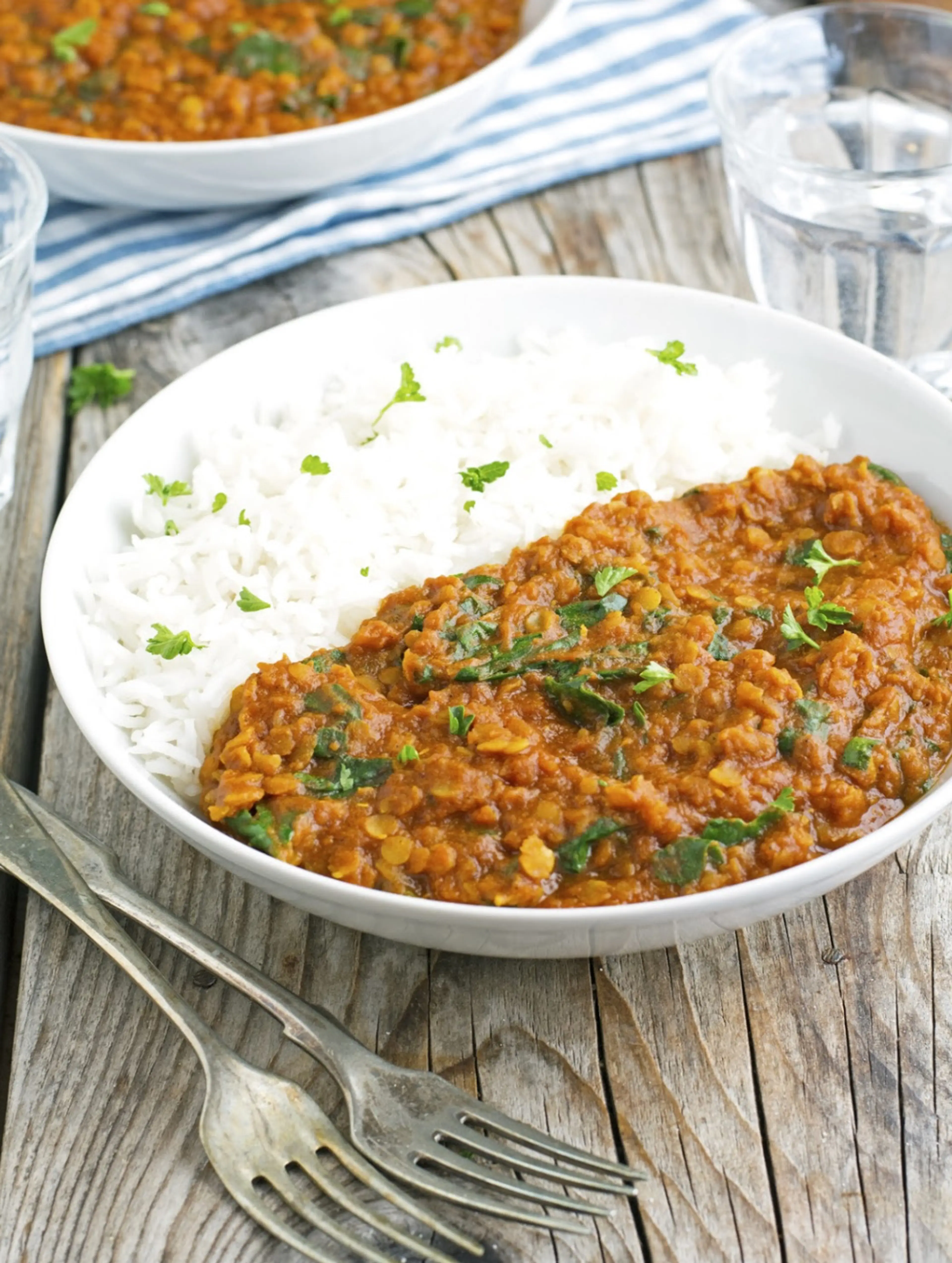 Red Lentil and Spinach Tikka Masala