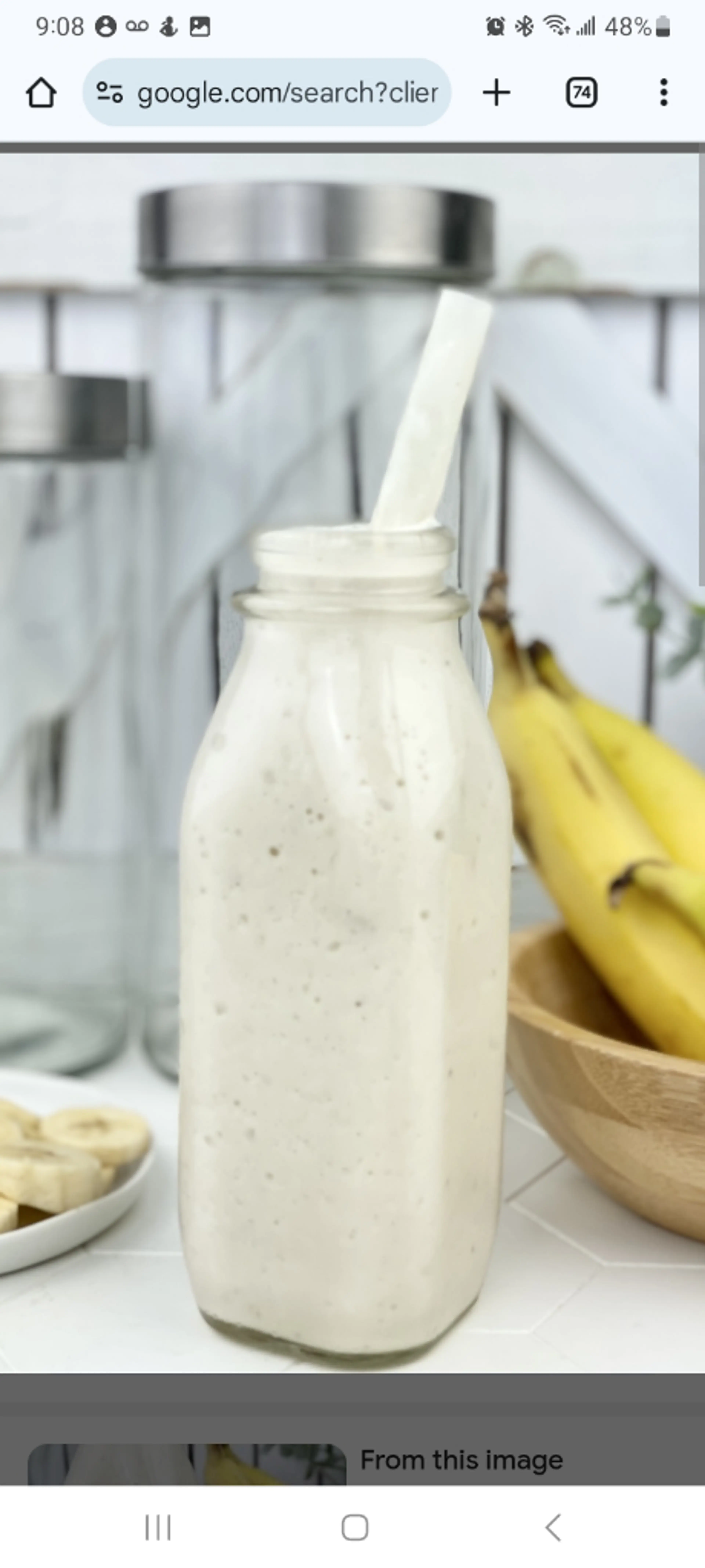 Creamy Banana Protein Shake
