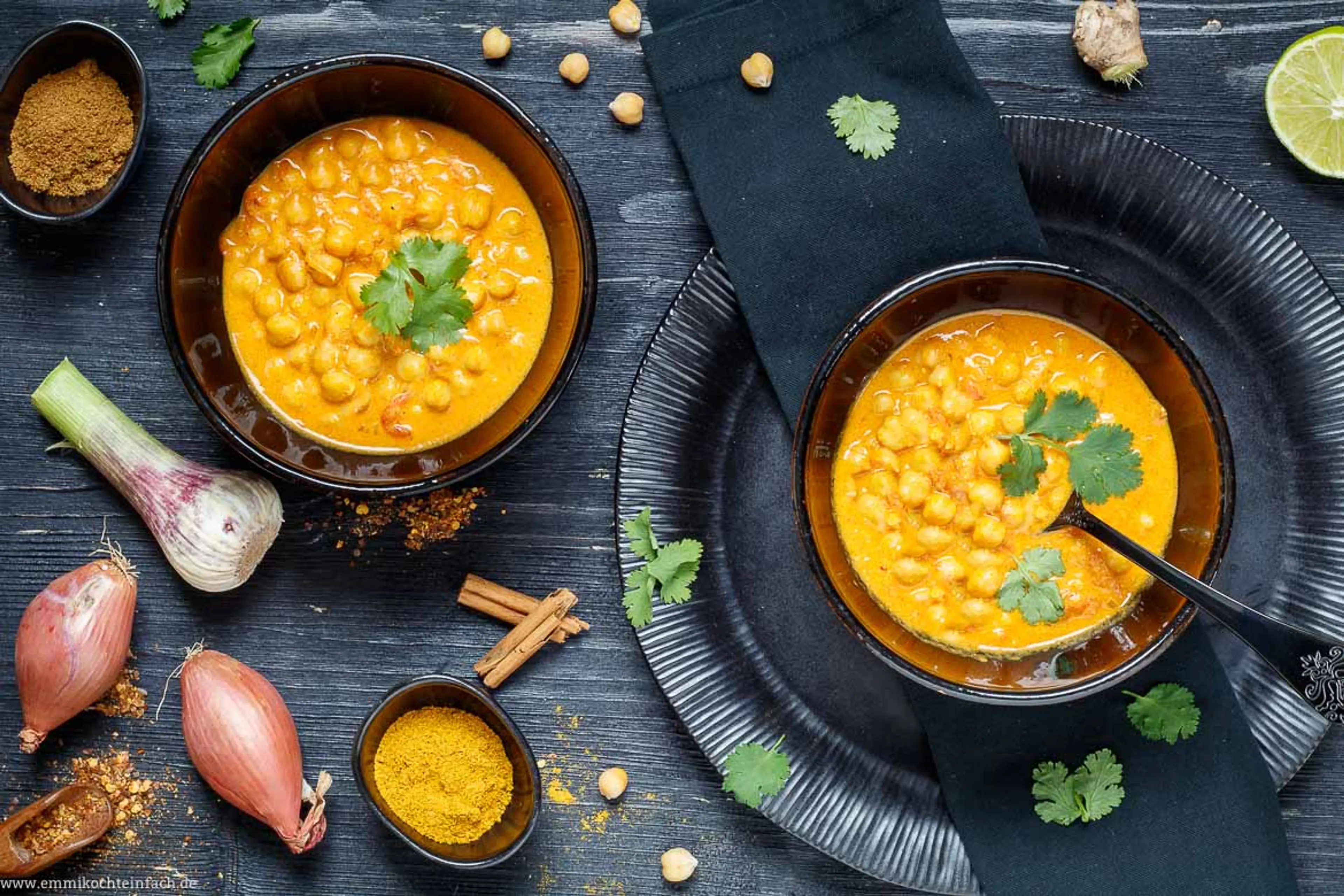 Schnelles Kichererbsen Curry