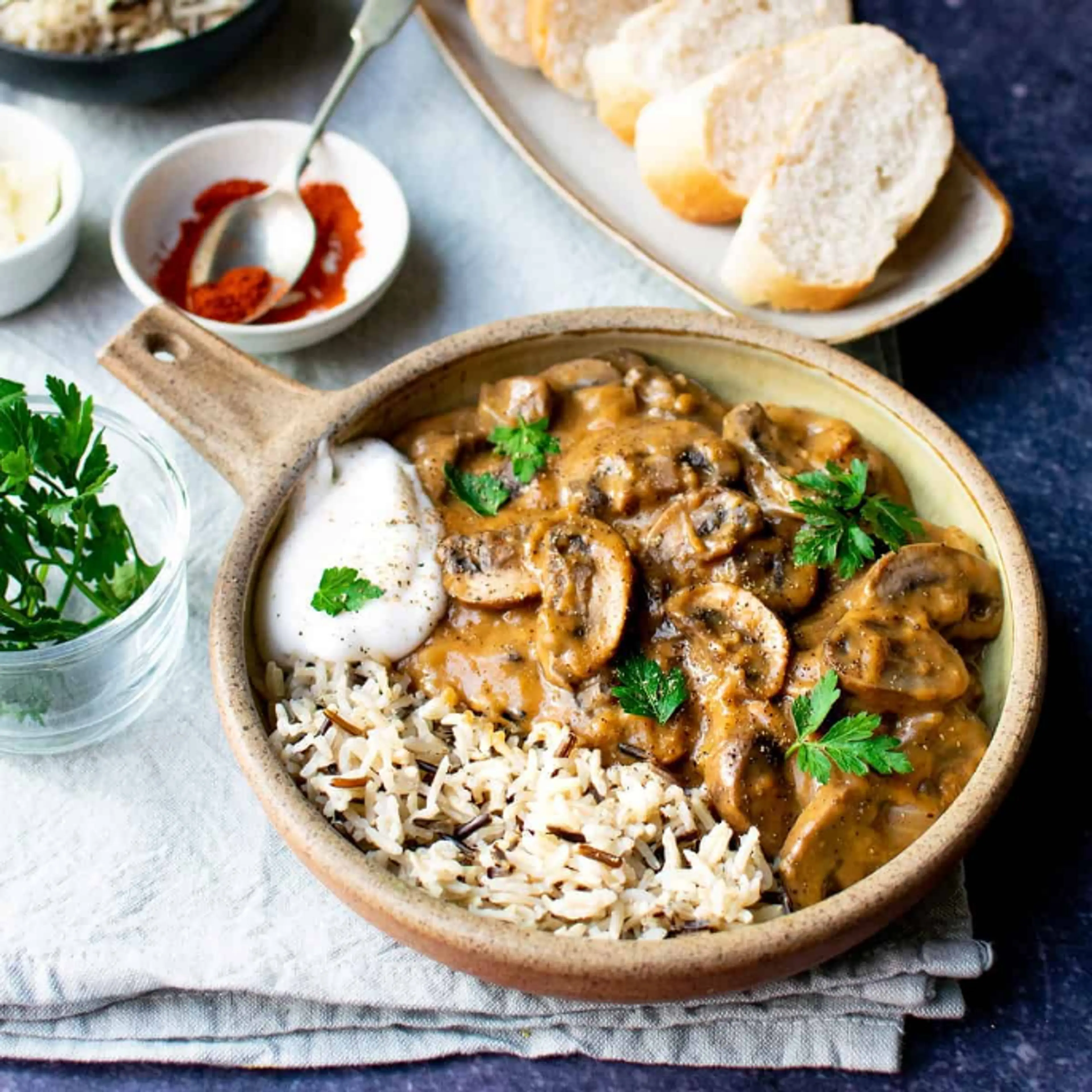 Vegan Mushroom Stroganoff