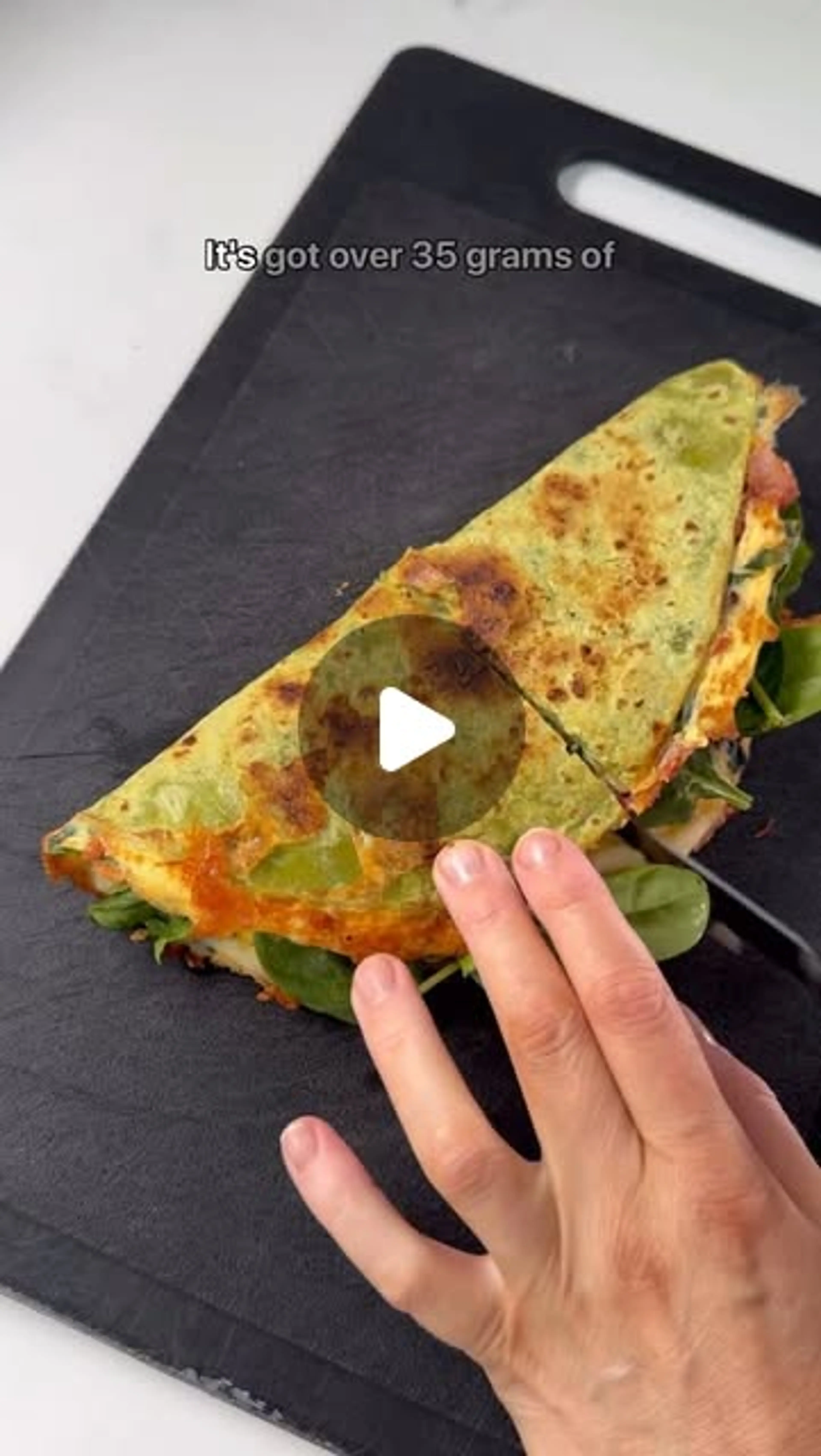 Crispy Bacon, Sun Dried Tomato & Halloumi Egg Wrap - 35g Pro