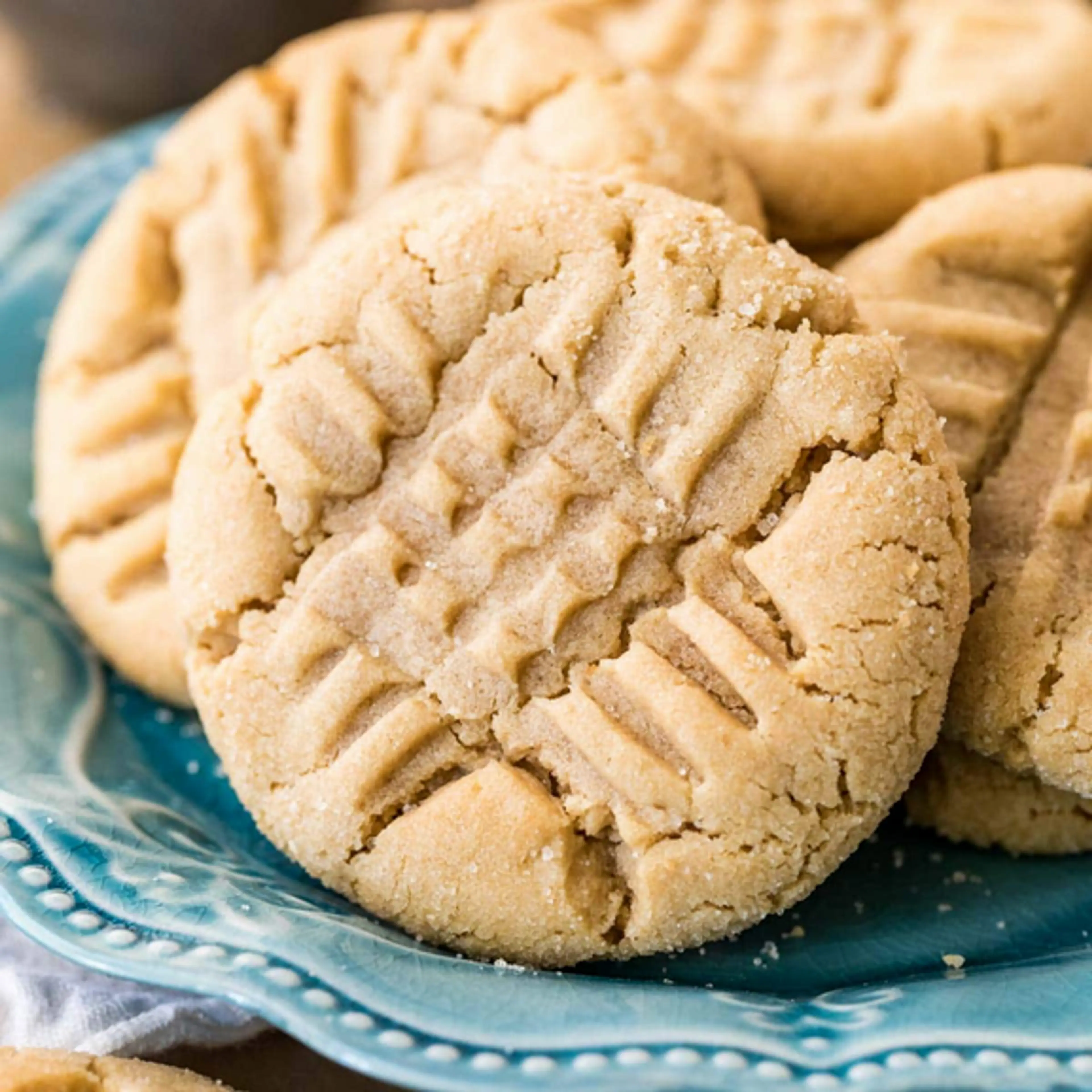 Crisscross Peanut Butter Cookies