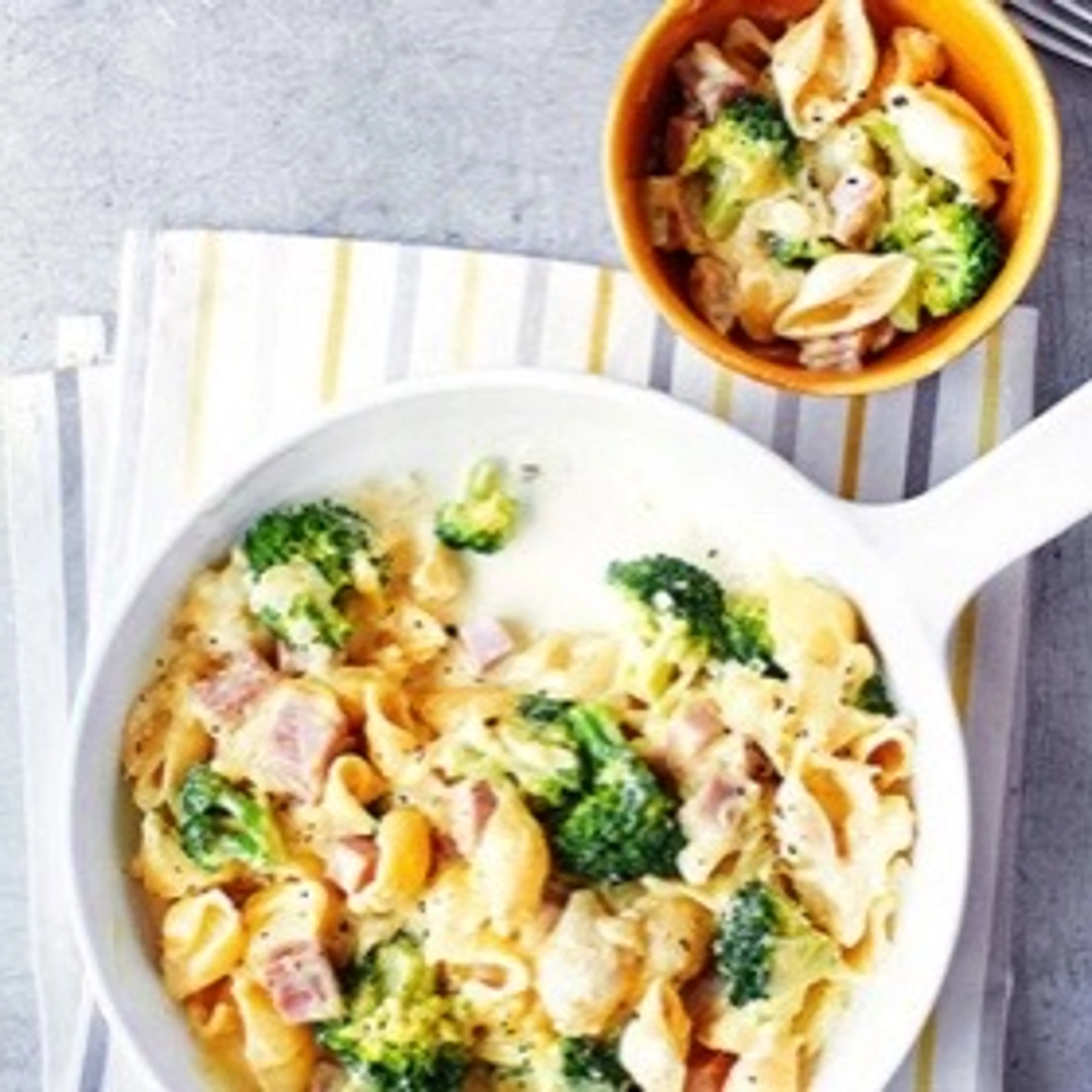Cheesy Ham & Broccoli Pasta