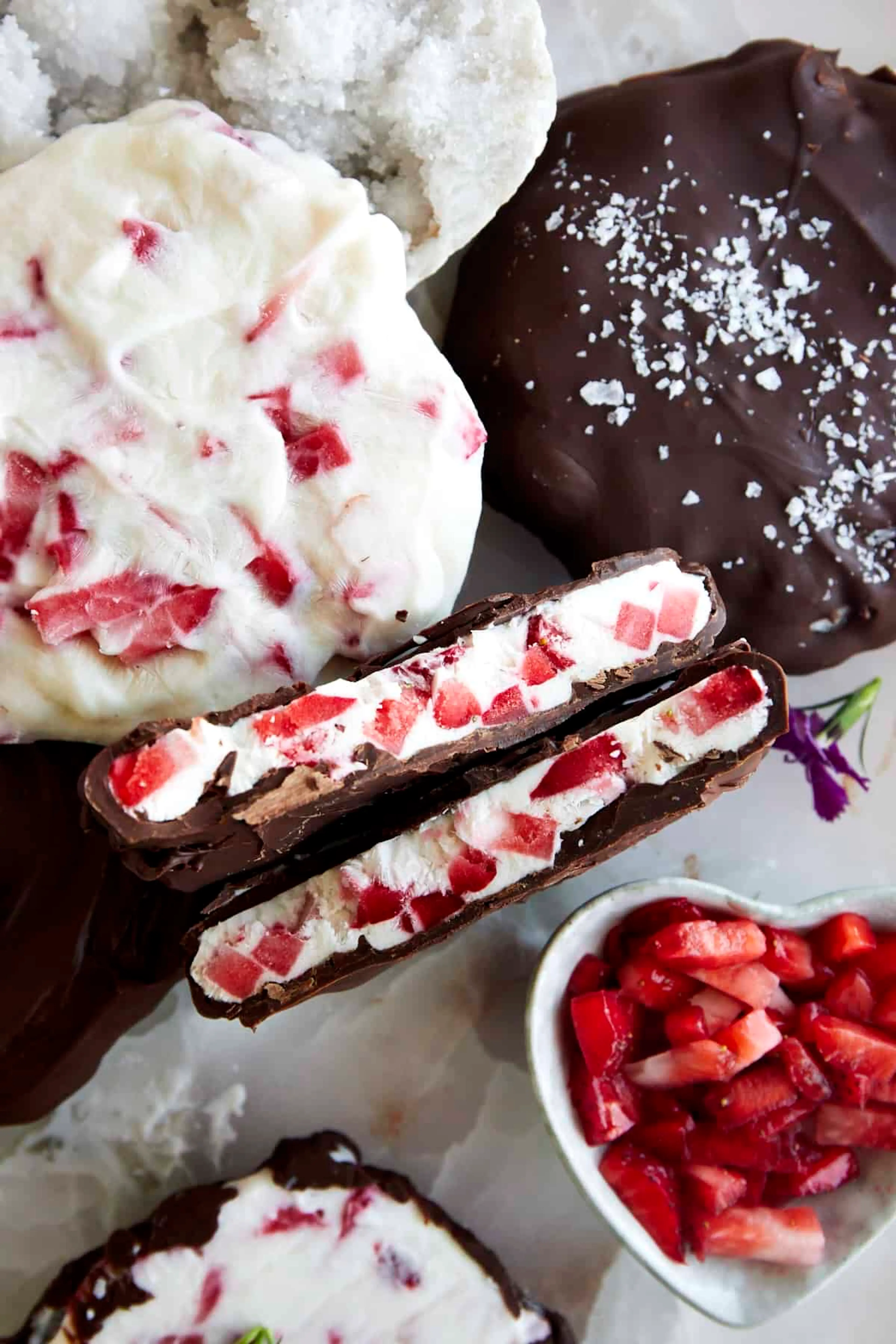 Chocolate Strawberry Yogurt Clusters