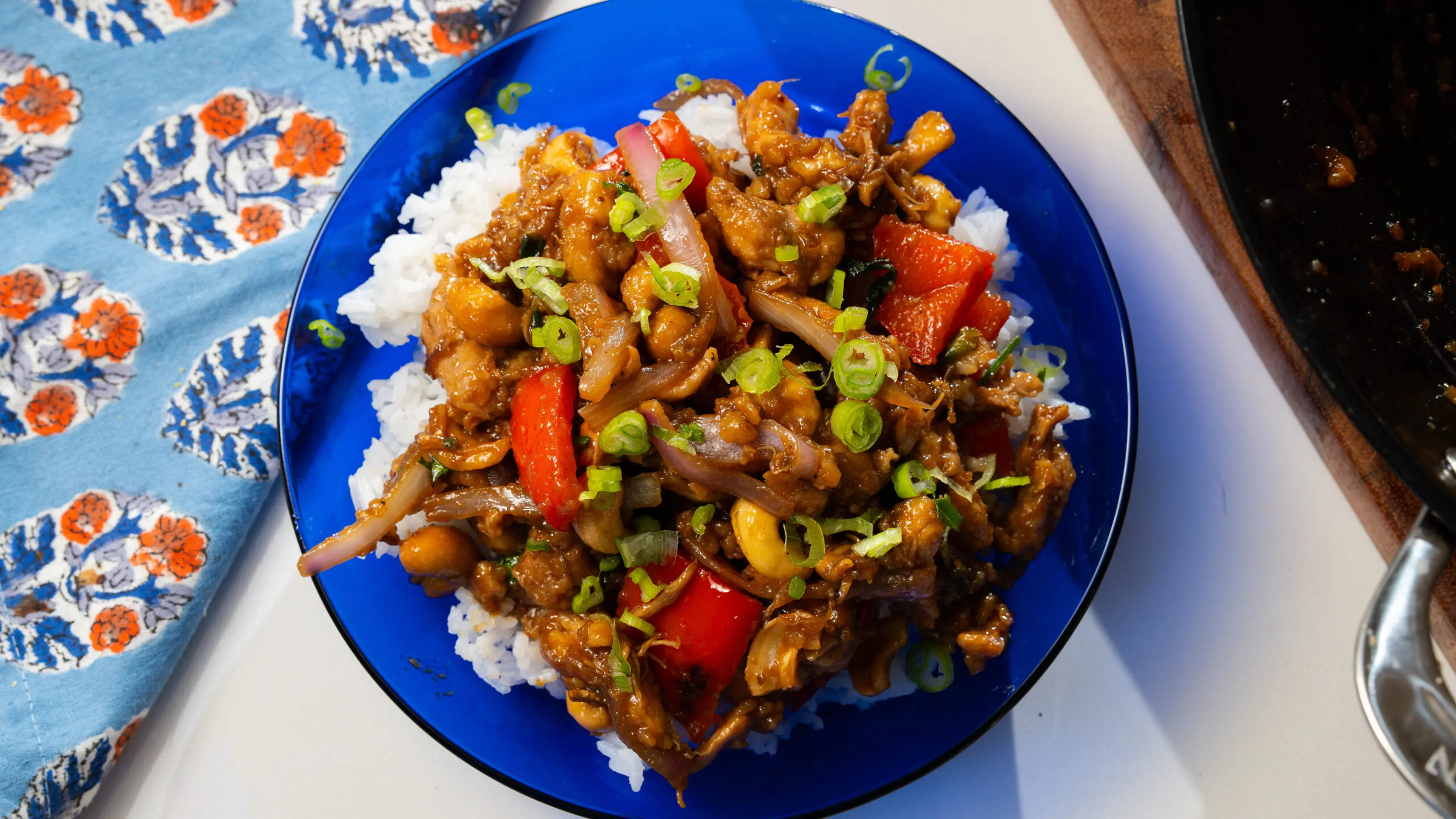 Andy’s Cashew Chicken with Jasmine Rice