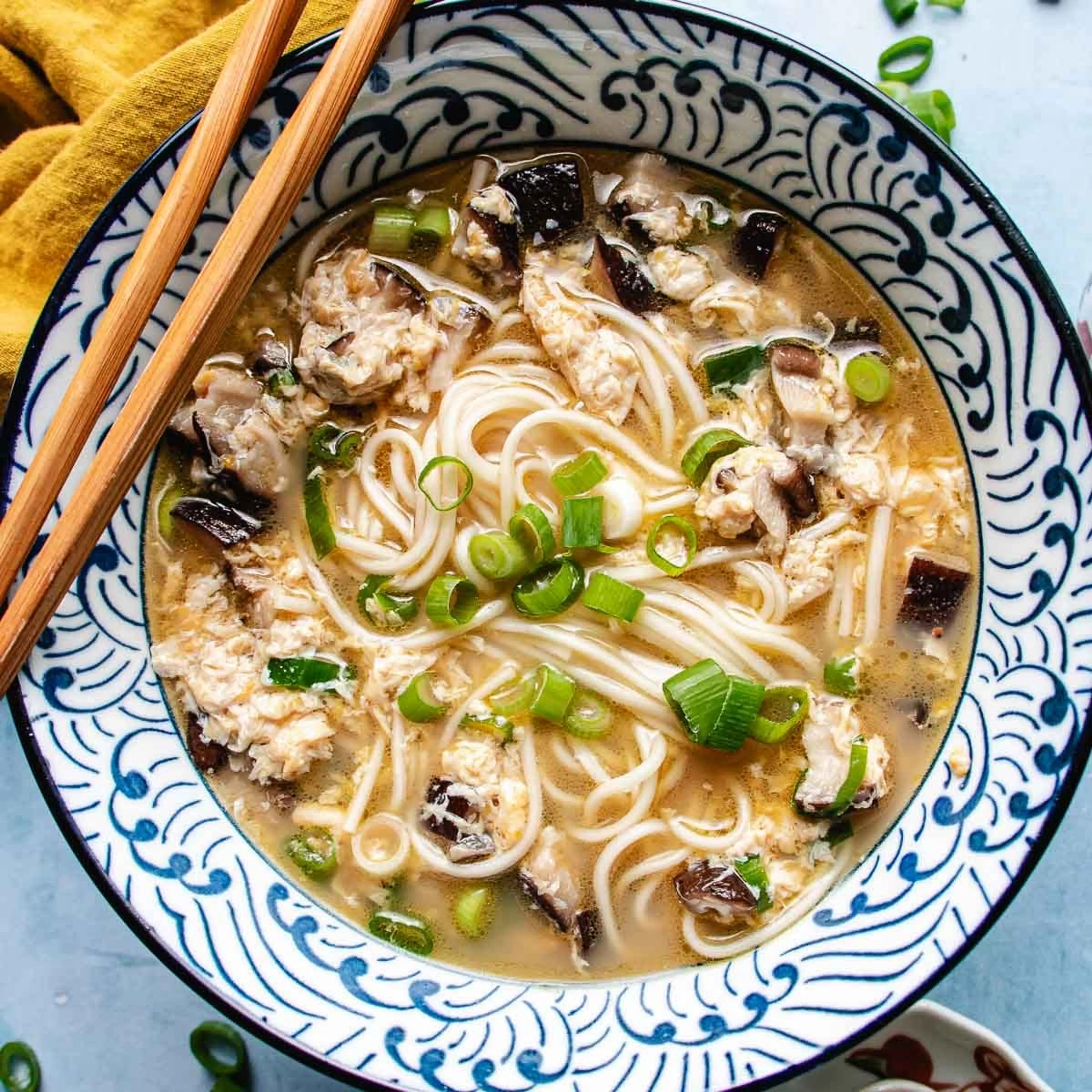 Egg drop noodle soup recipe