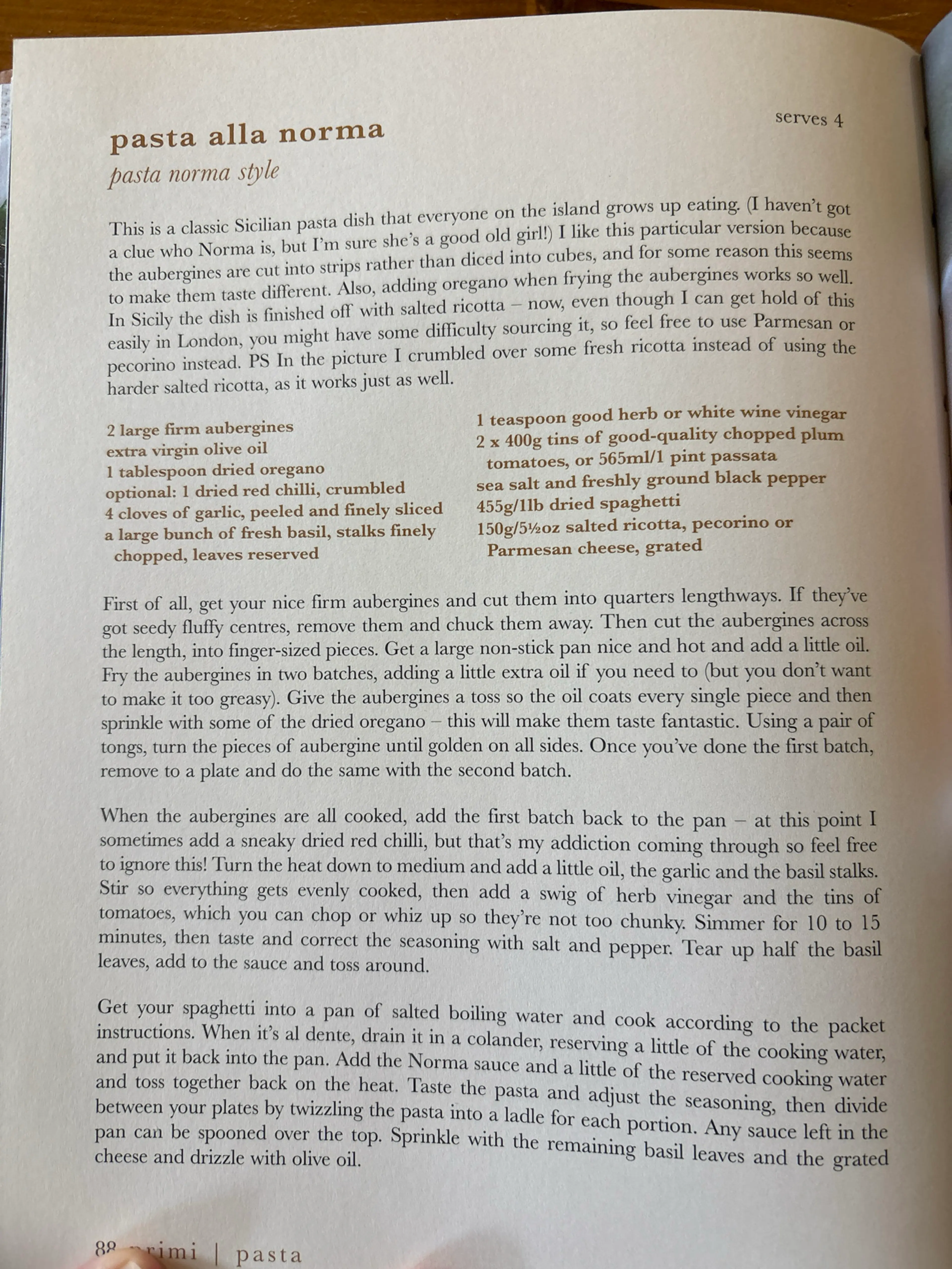pasta alla norma pasta norma style