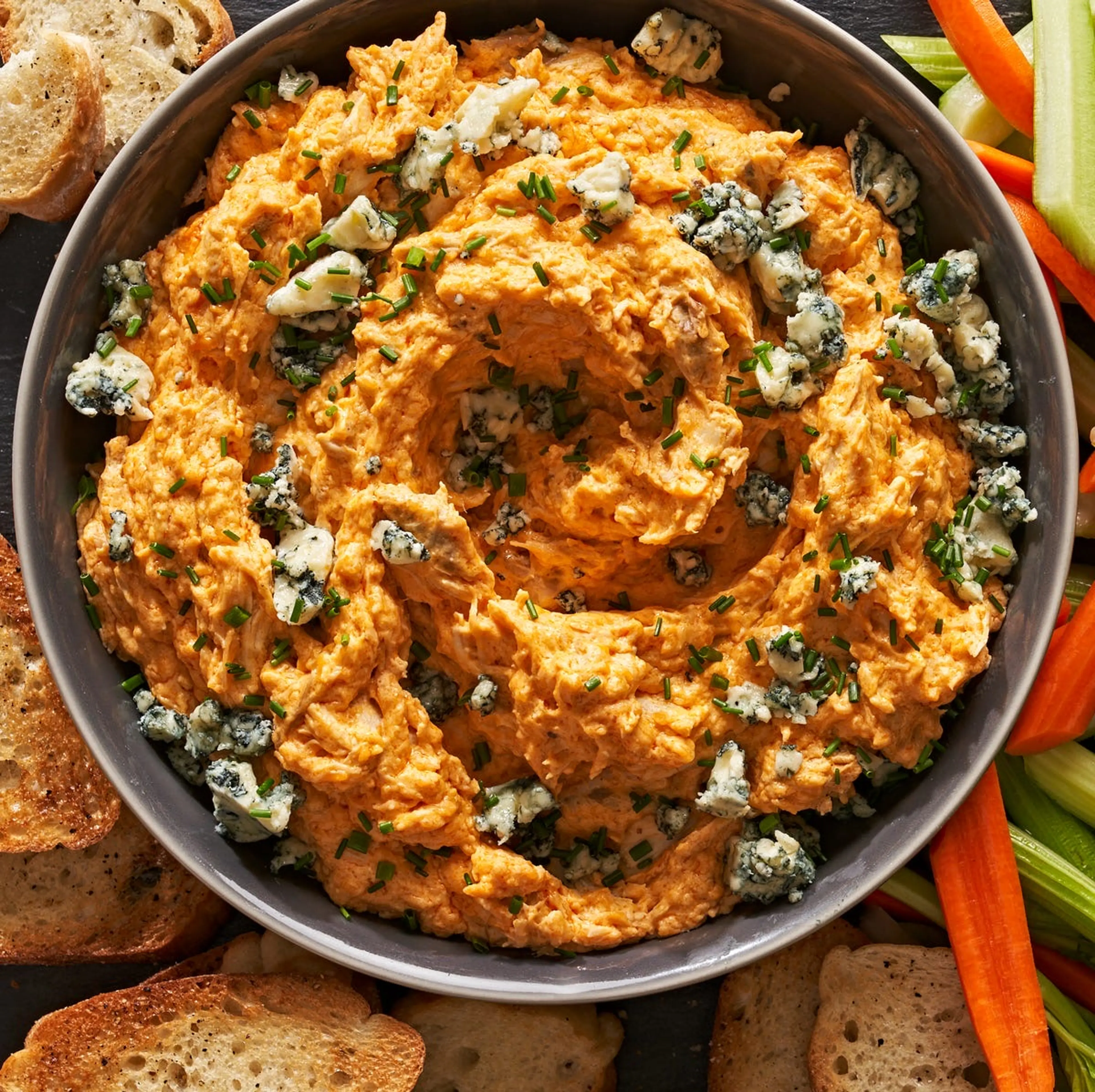 Crockpot Buffalo Chicken Dip