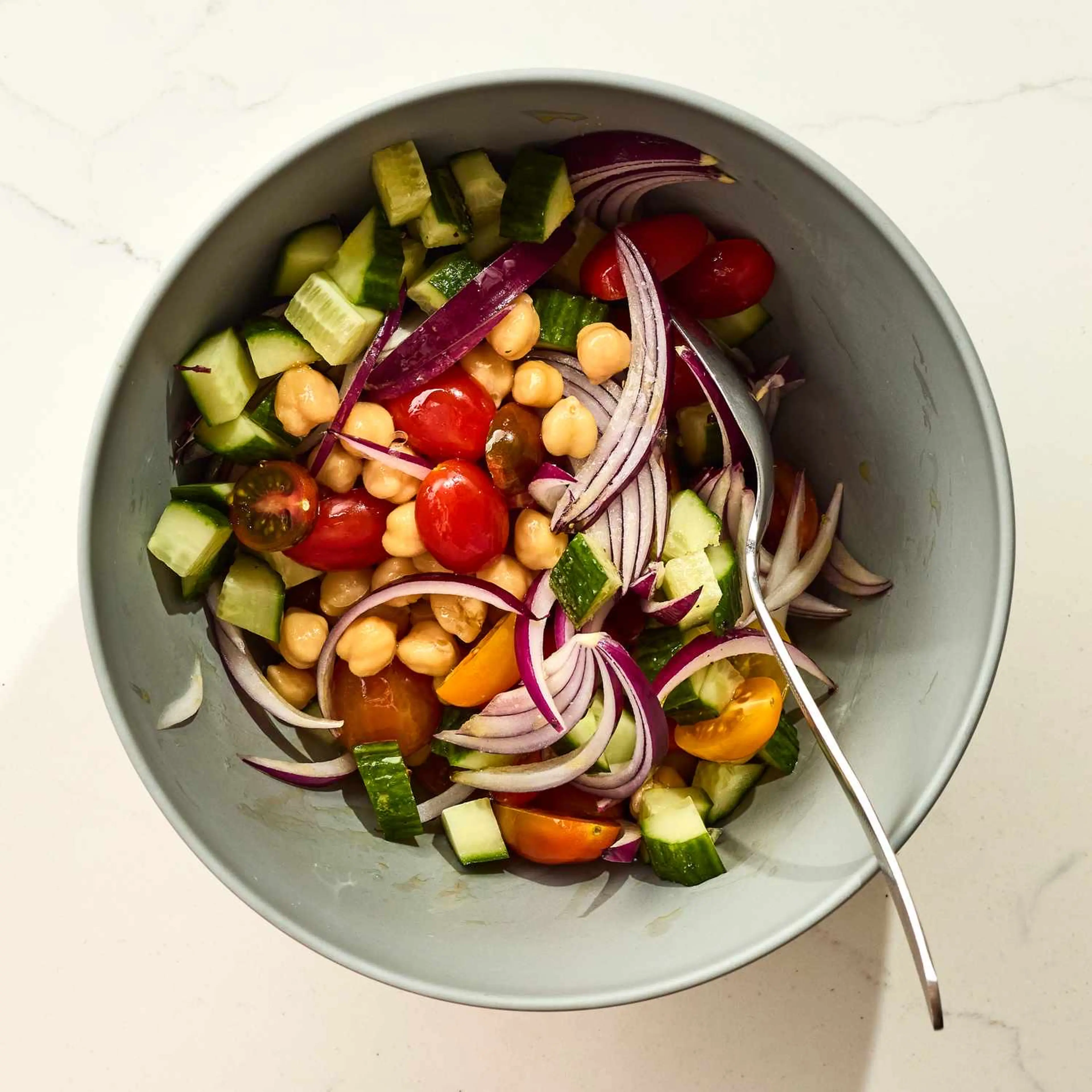 Roasted Potato Tzatziki Bowls