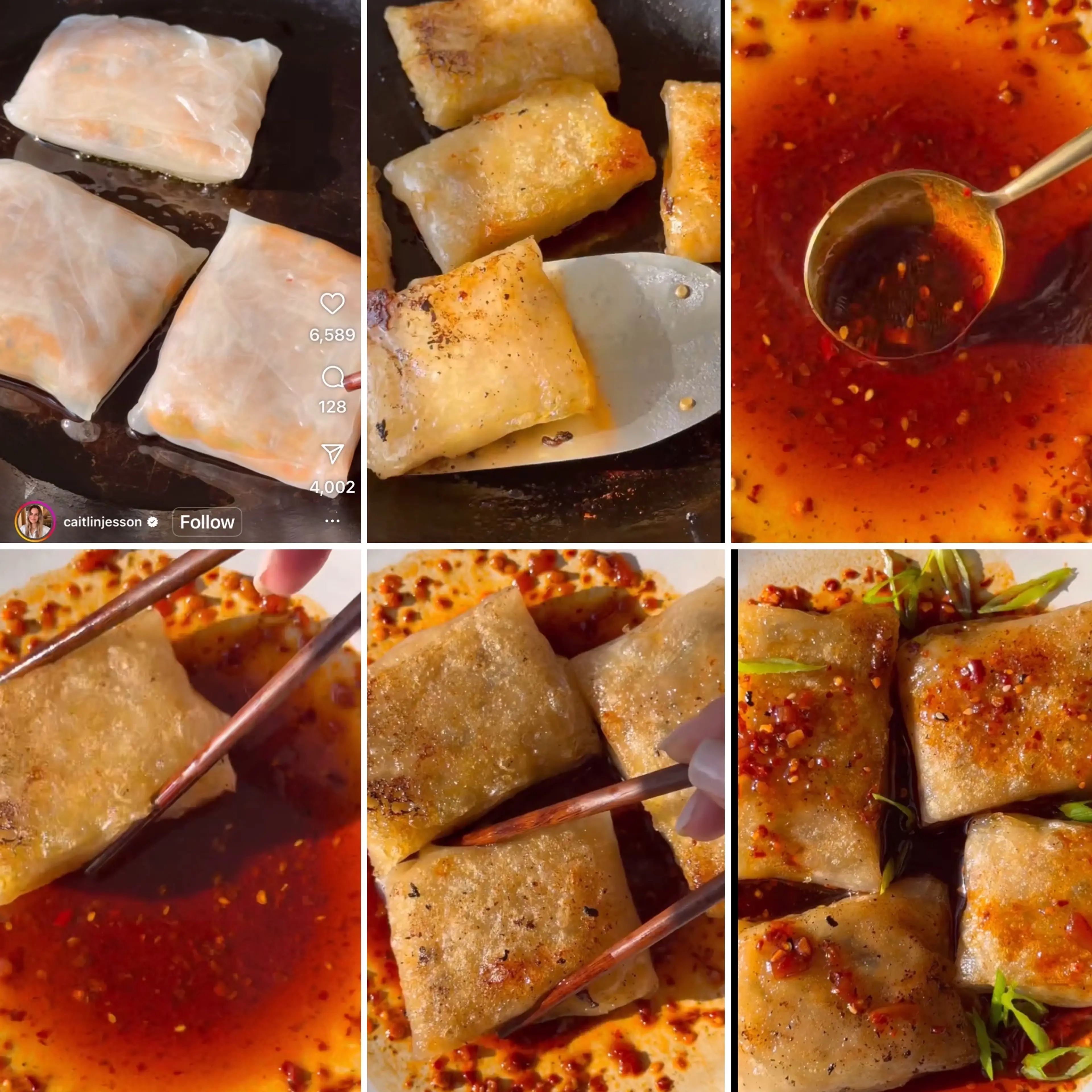 Chili Oil Rice Paper Dumplings