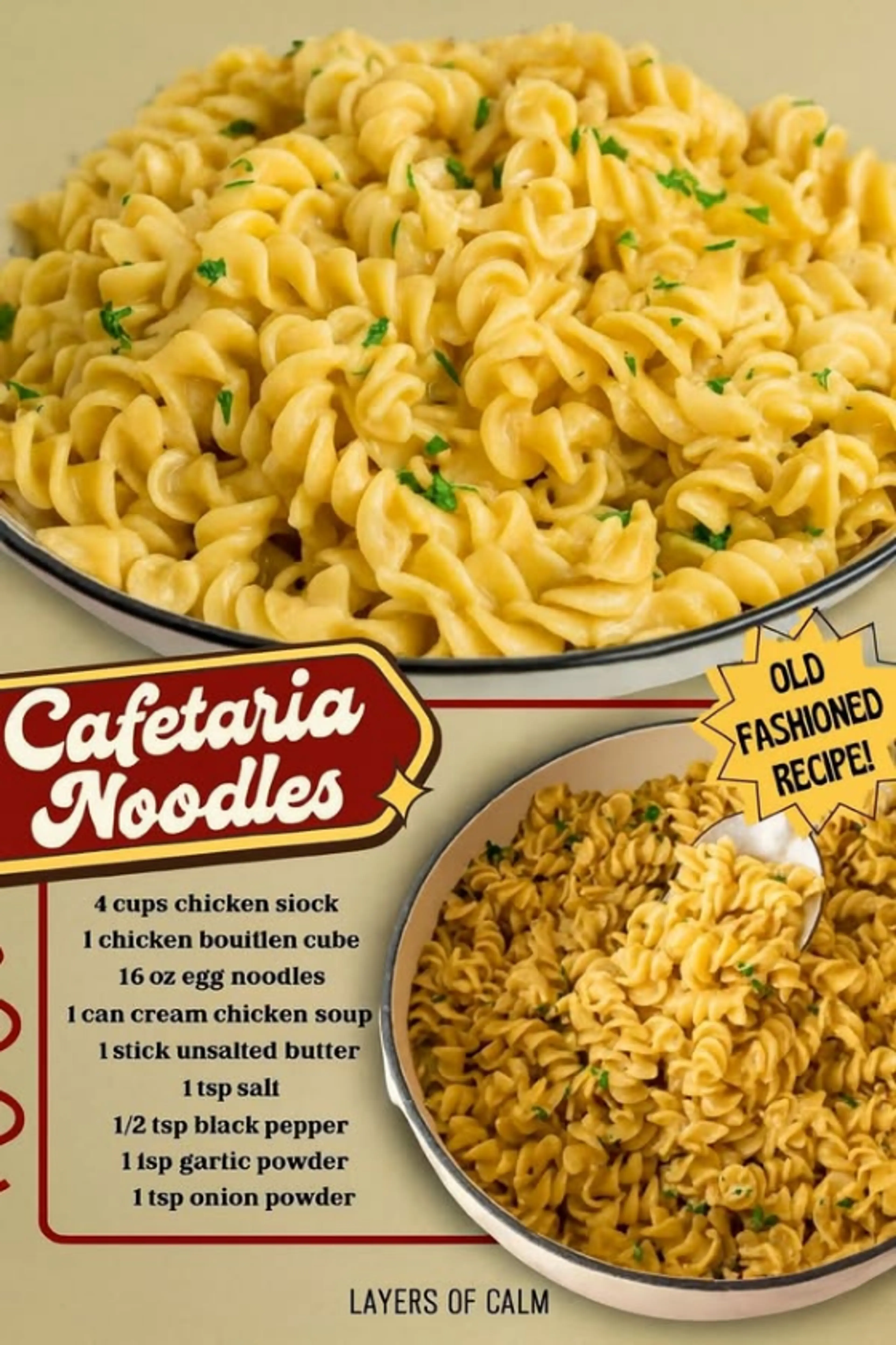Old-fashioned Cafeteria Noodles