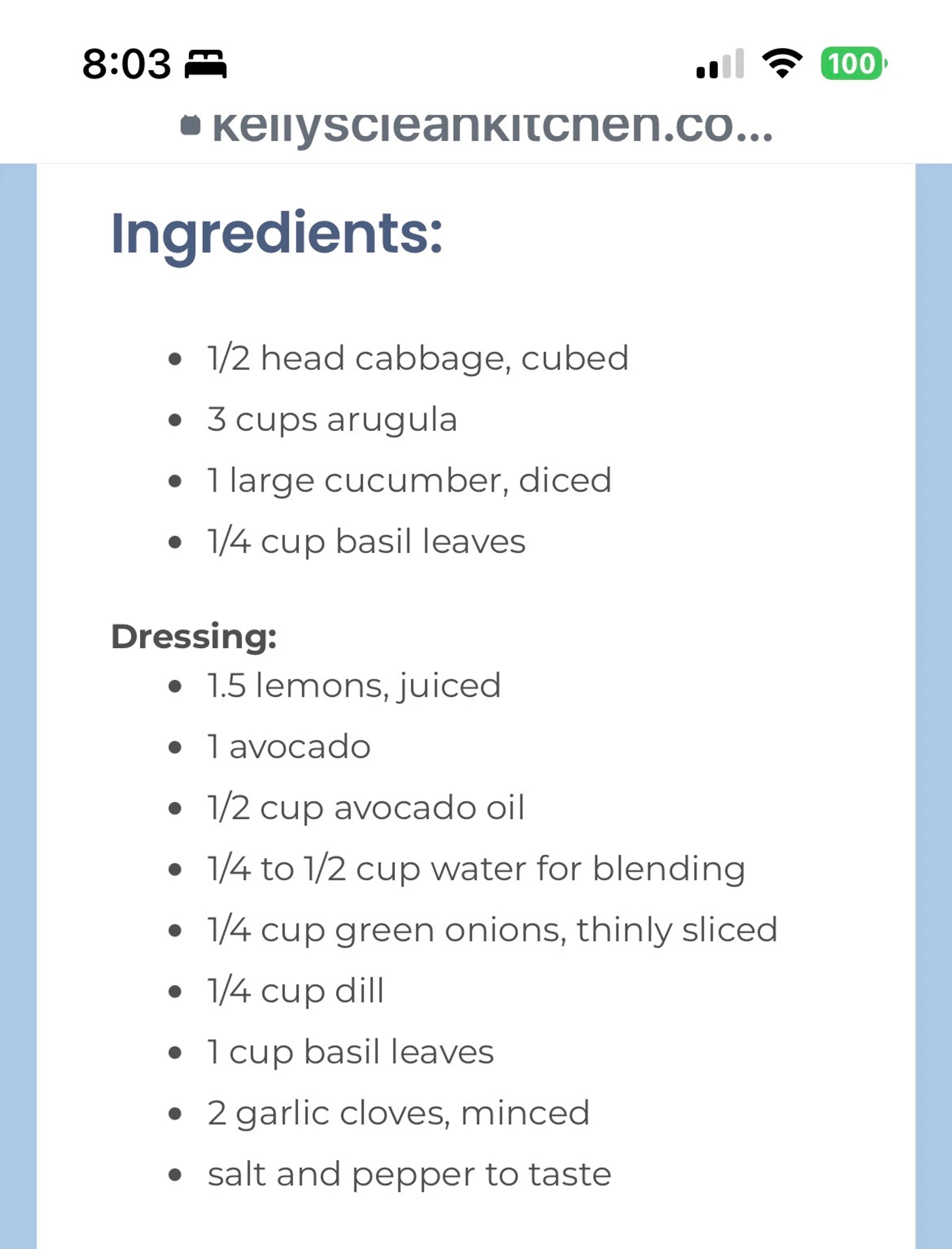Green Goddess Salad