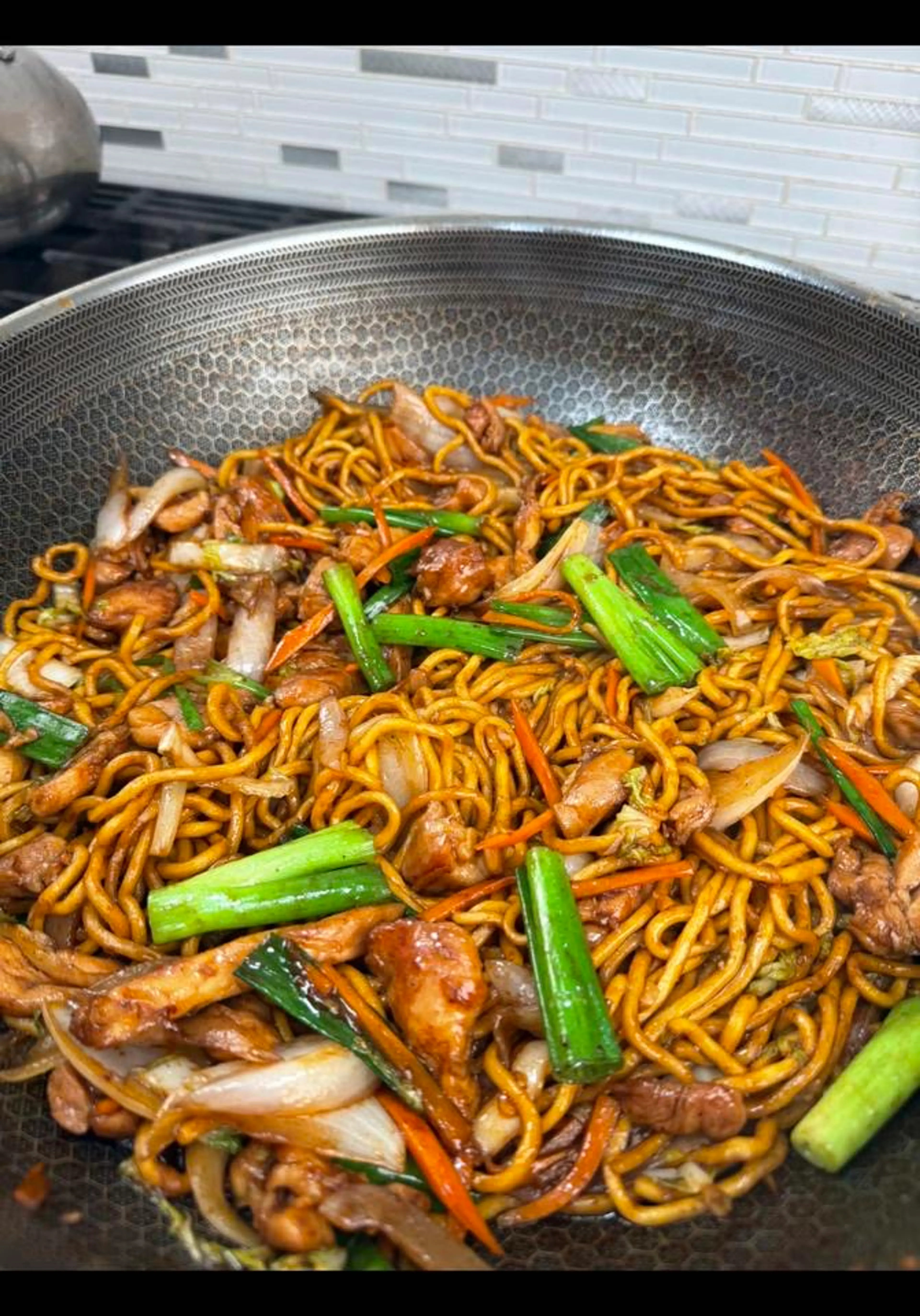 Chicken Pan Fried Noodles