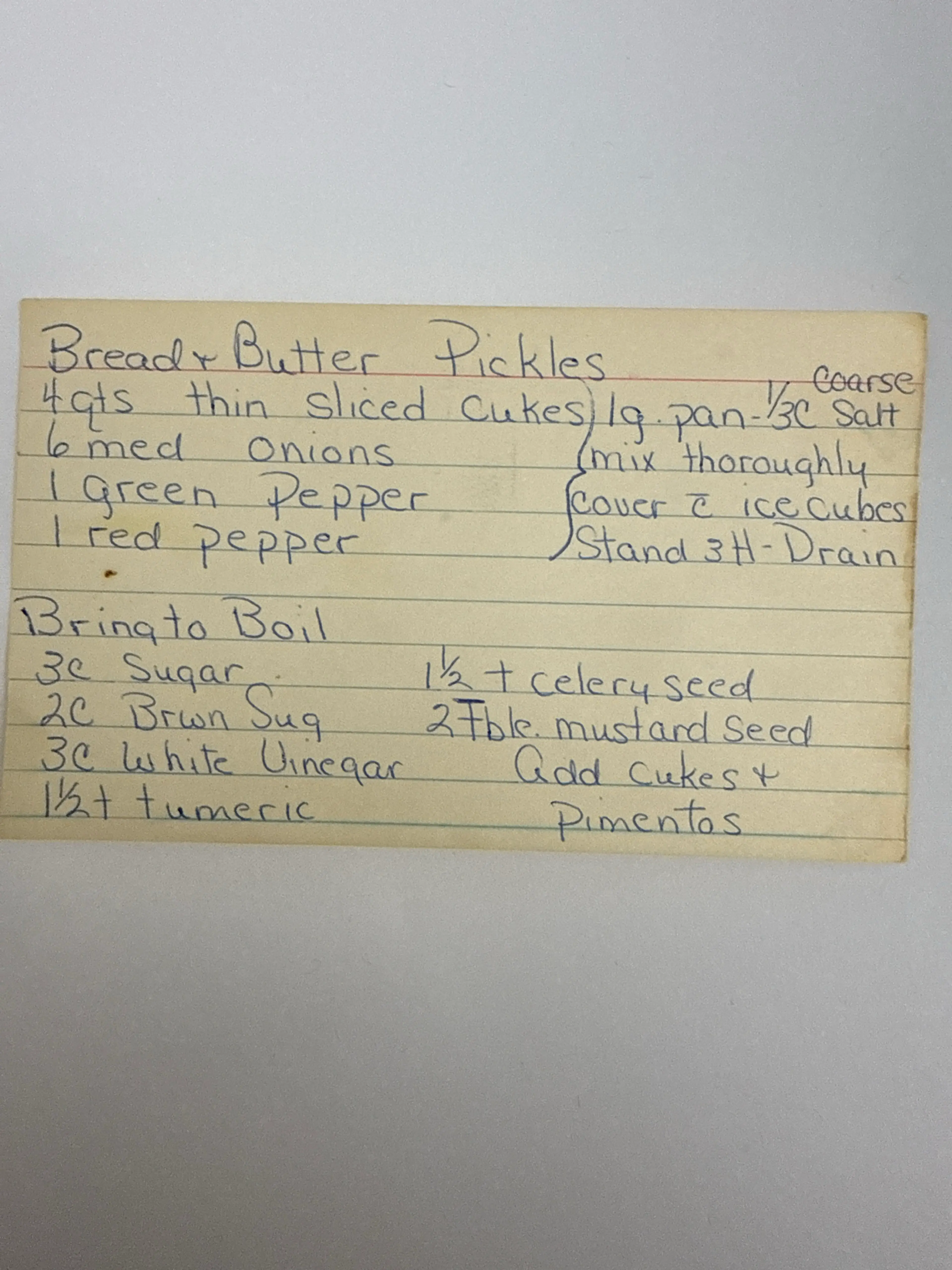 Bread And Butter Pickles