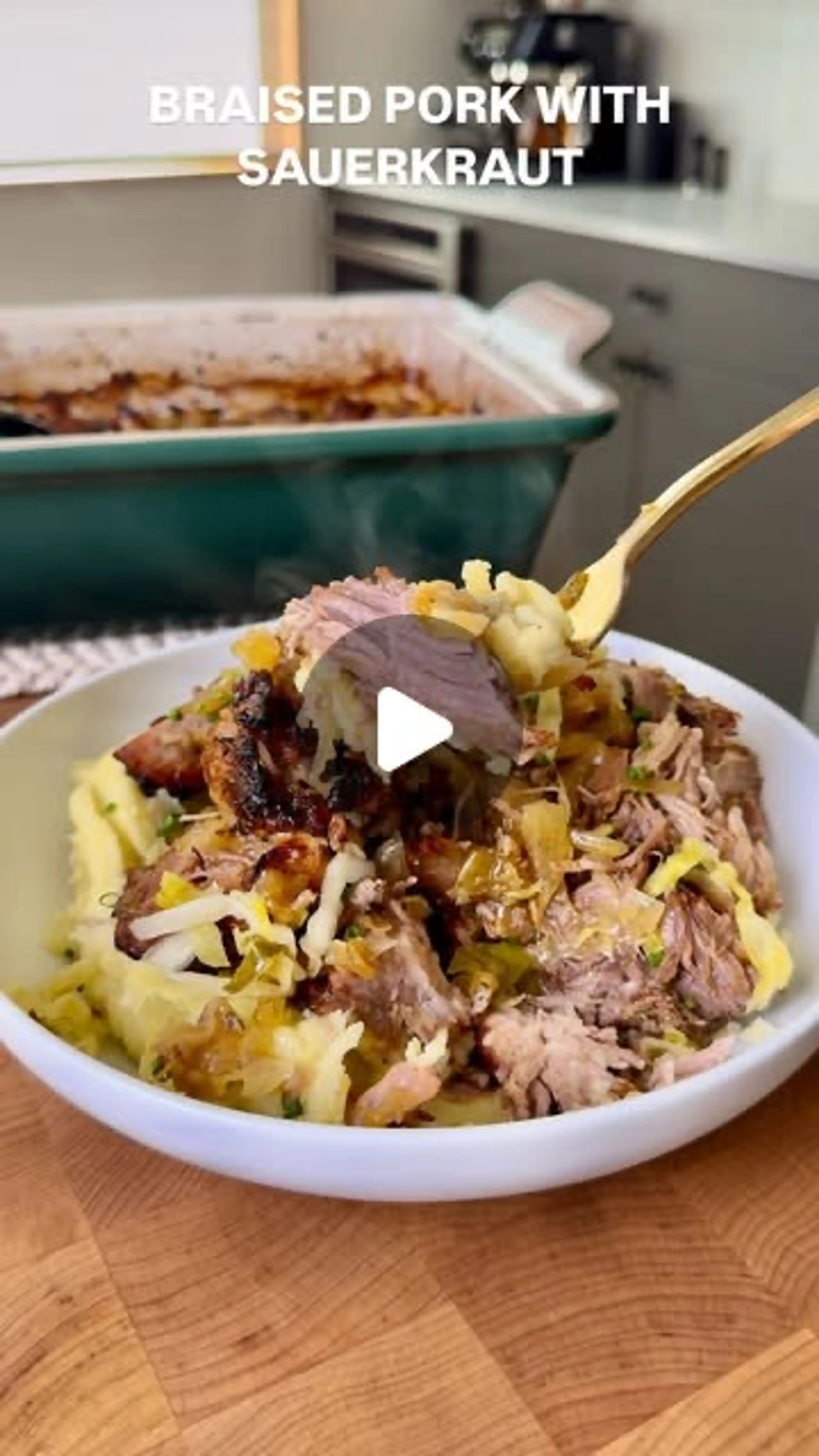 Braised Pork with Sauerkraut and Apples