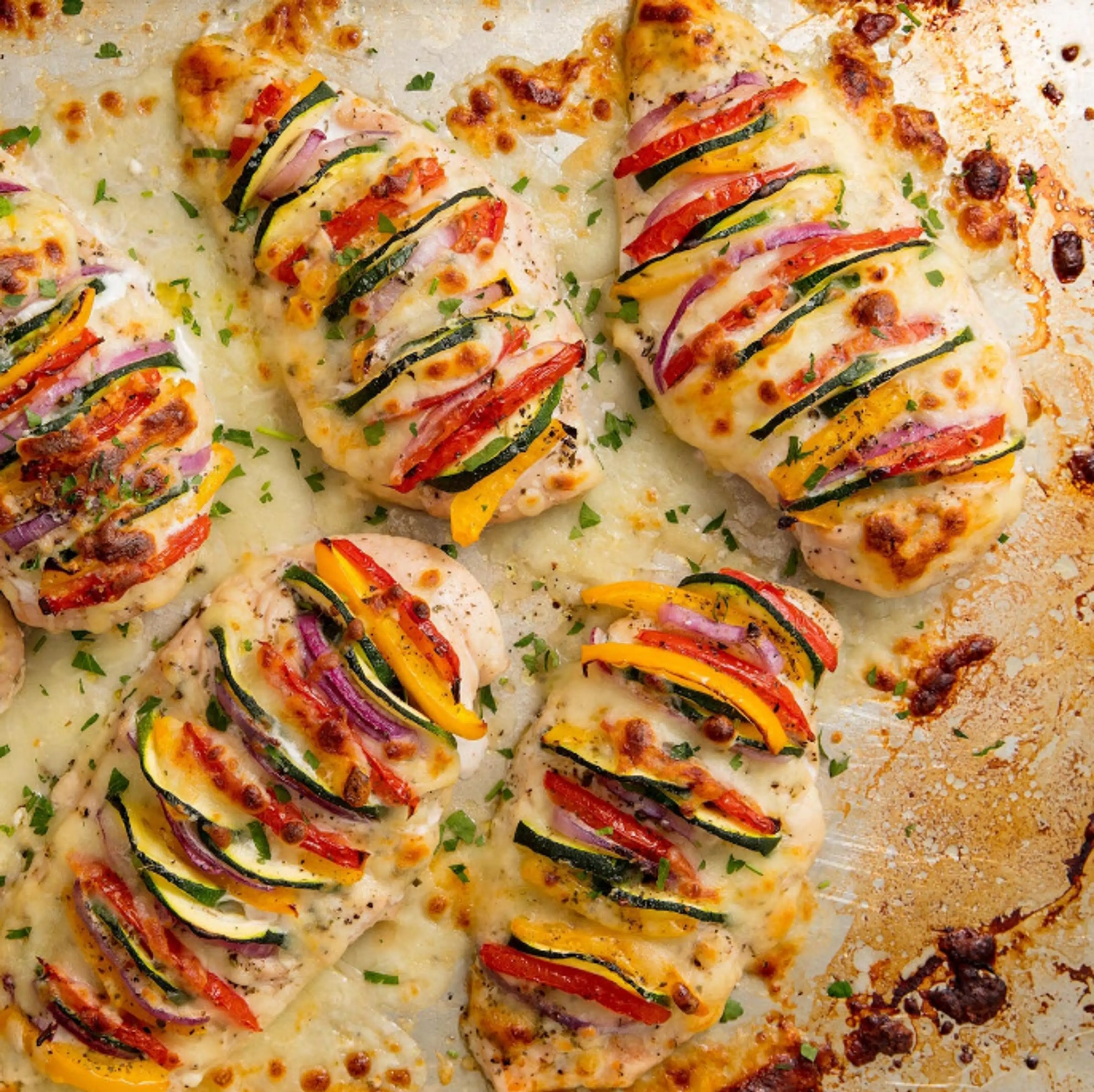 Primavera-Stuffed Chicken