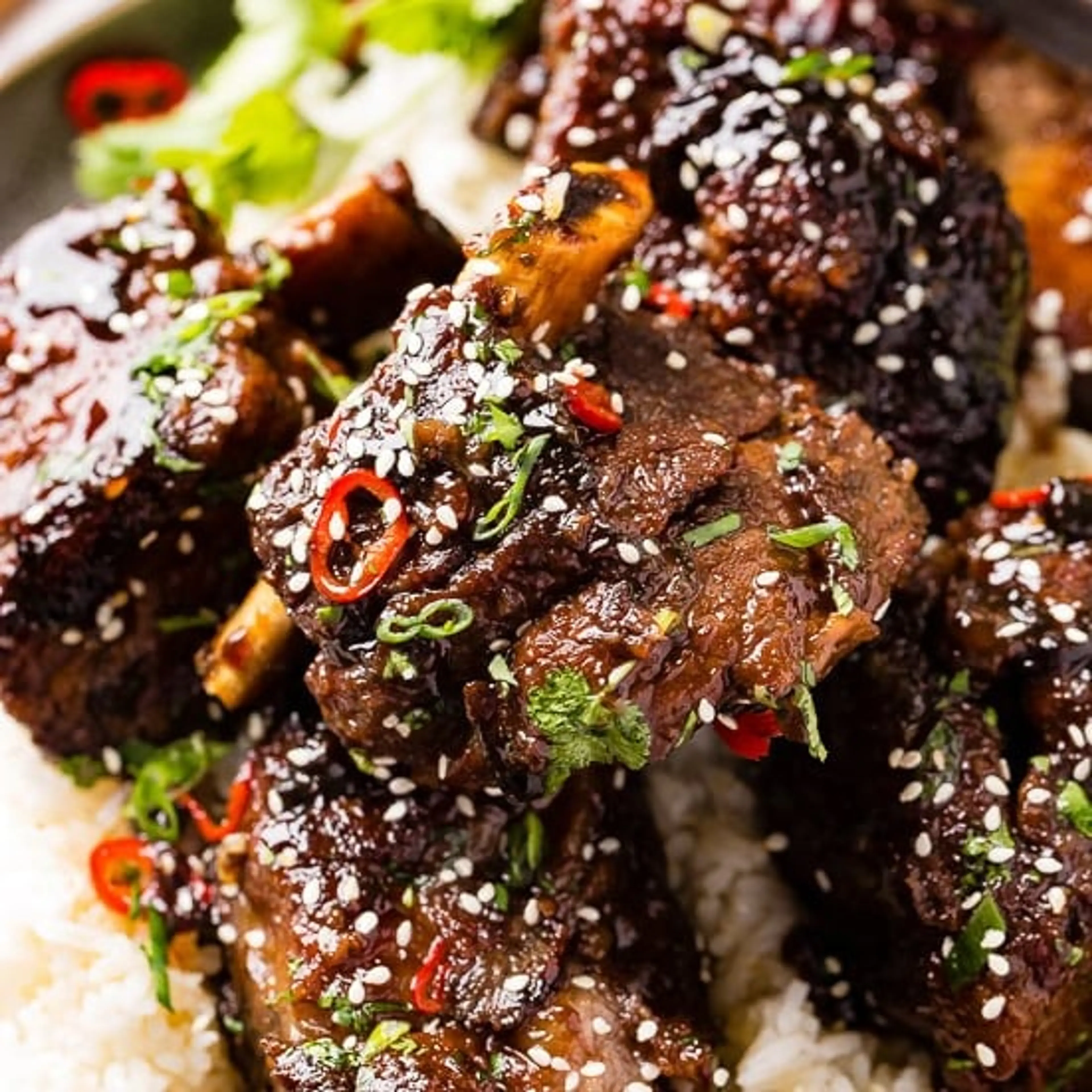 Oven Braised Korean Beef Short Ribs