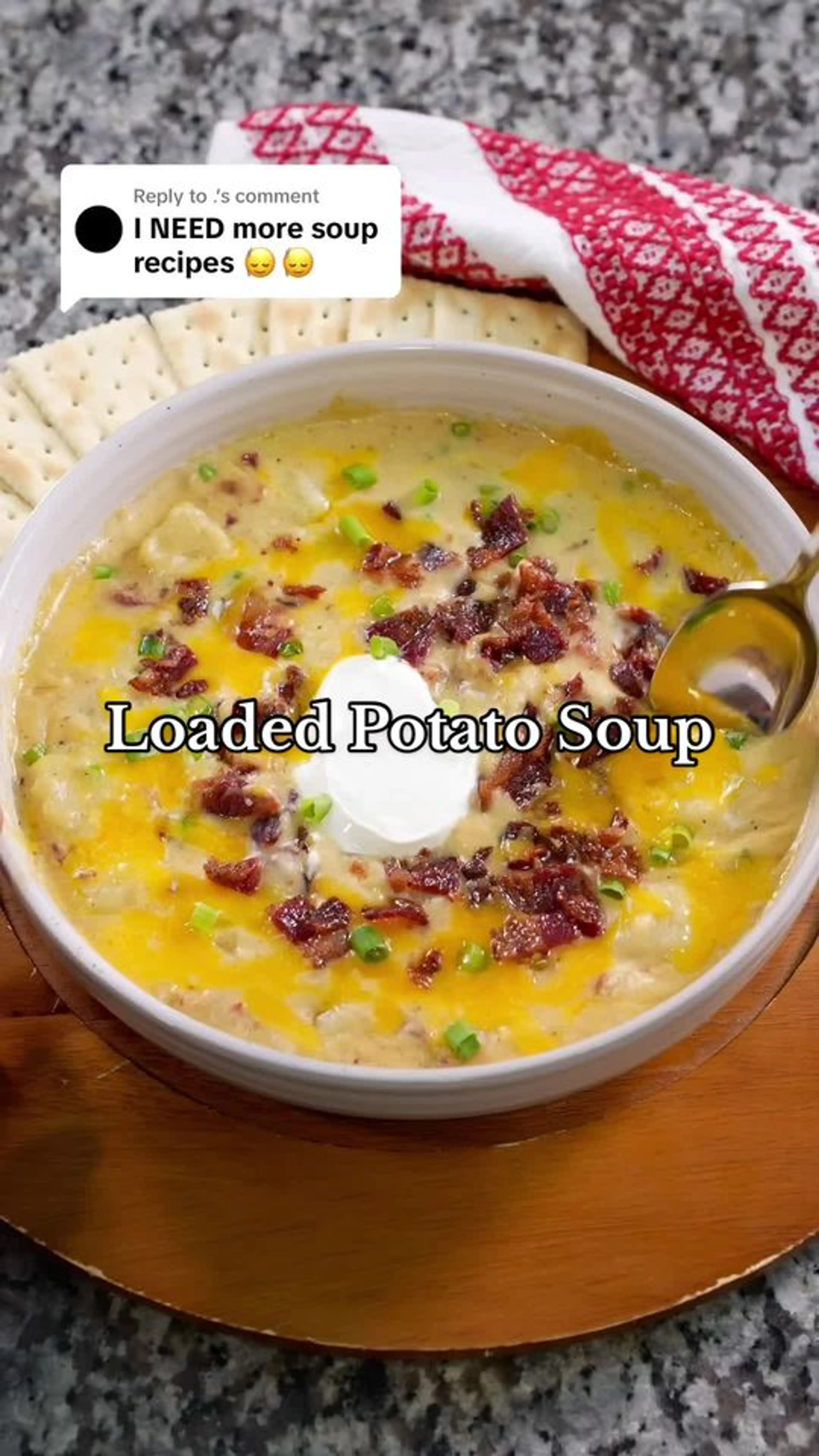 Replying to @. Loaded Potato Soup Recipe! Ingredients Are Be