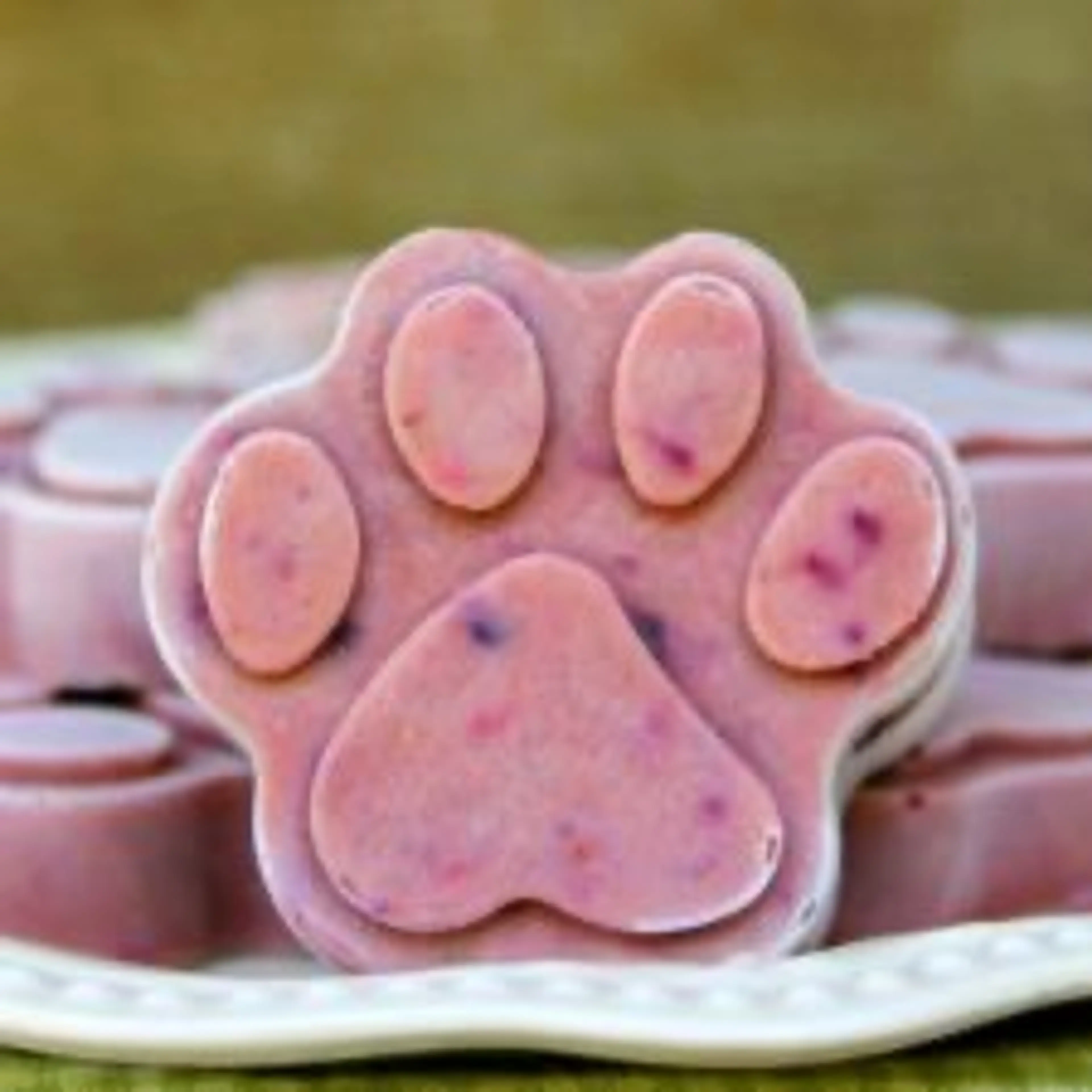 Frozen Dog Treats: Peanut Butter Berry Pops