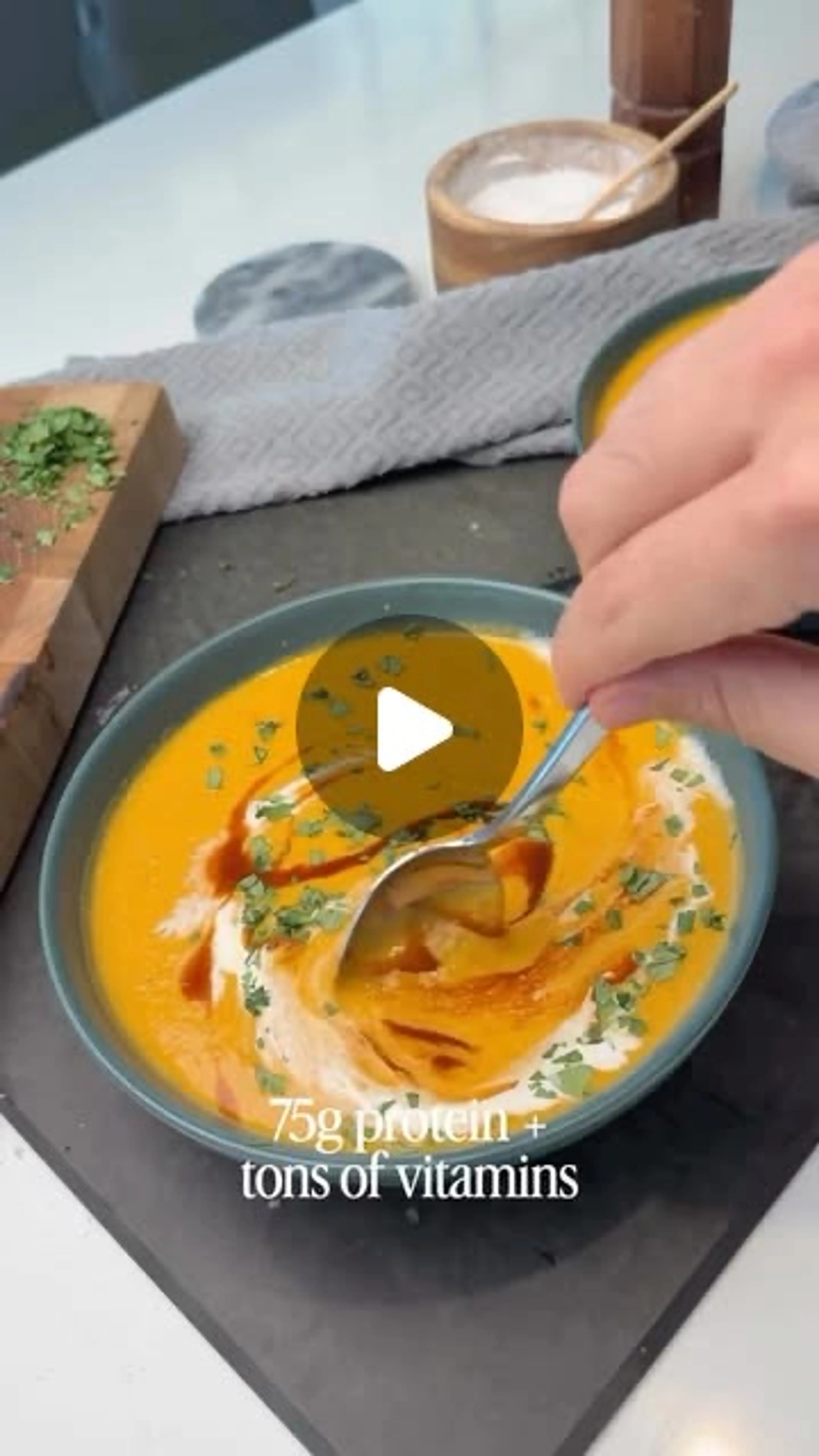 High-protein Butternut Squash Soup