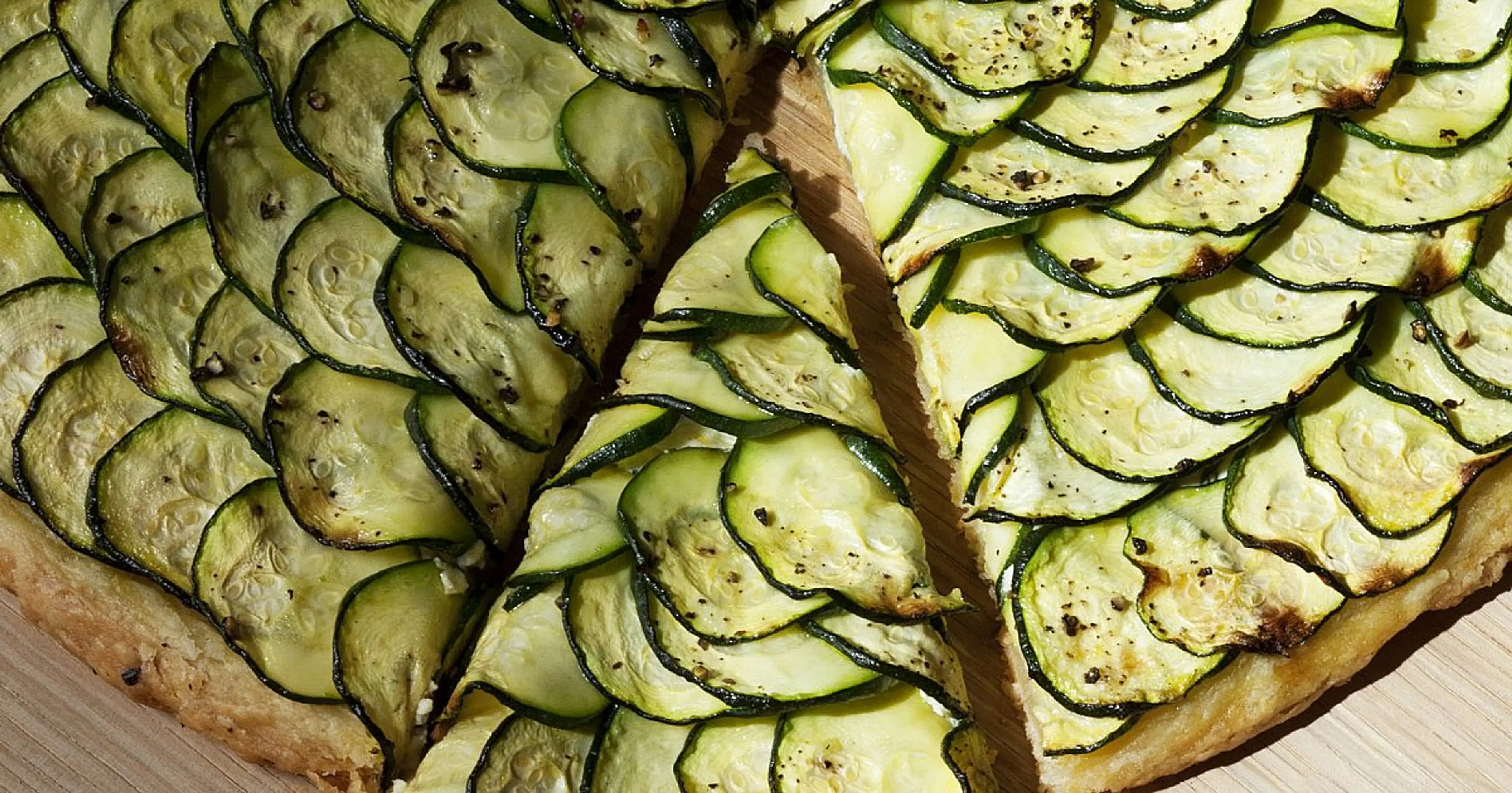 Zucchini & Goat Cheese Tart