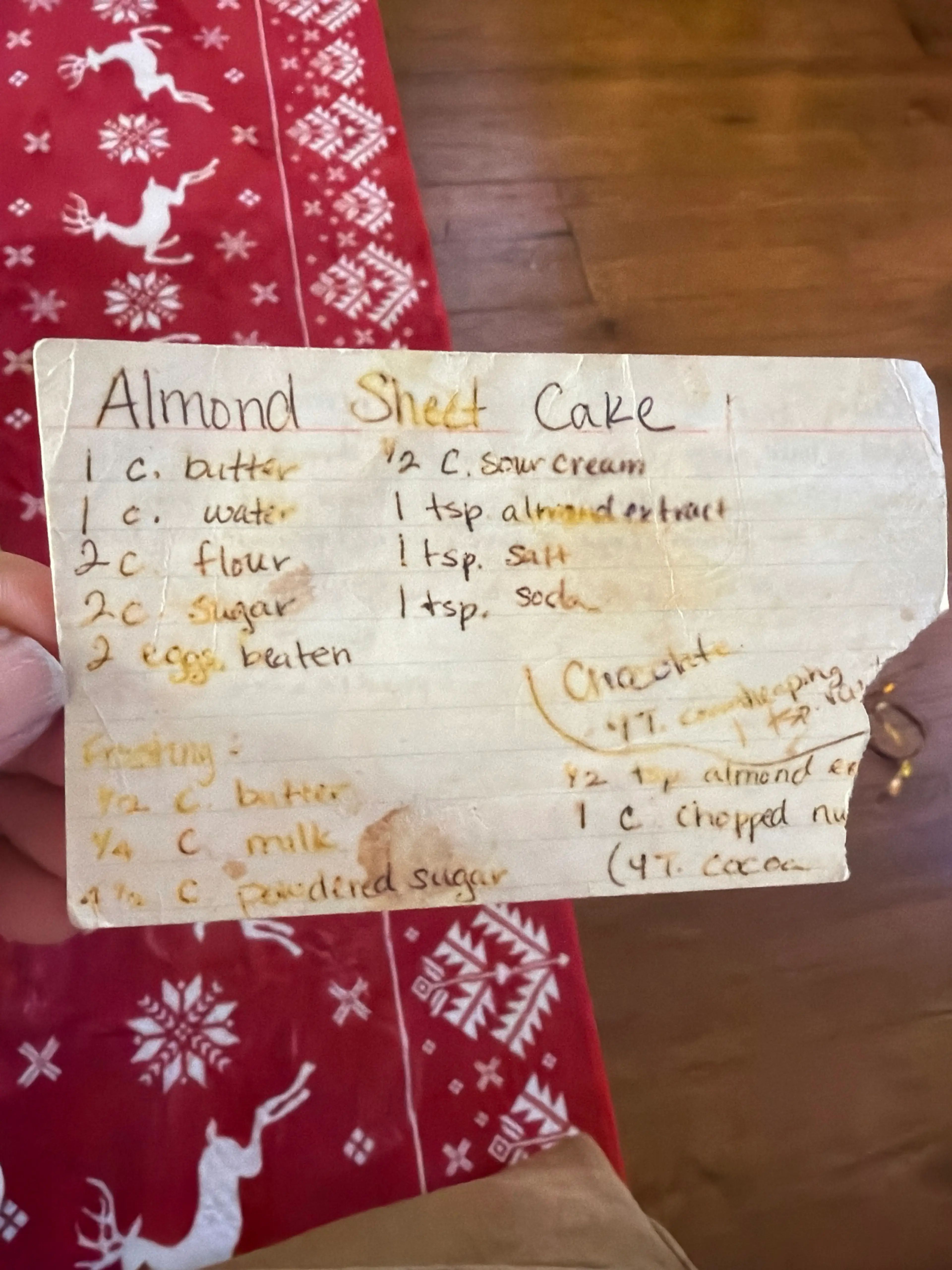 Almond Sheet Cake