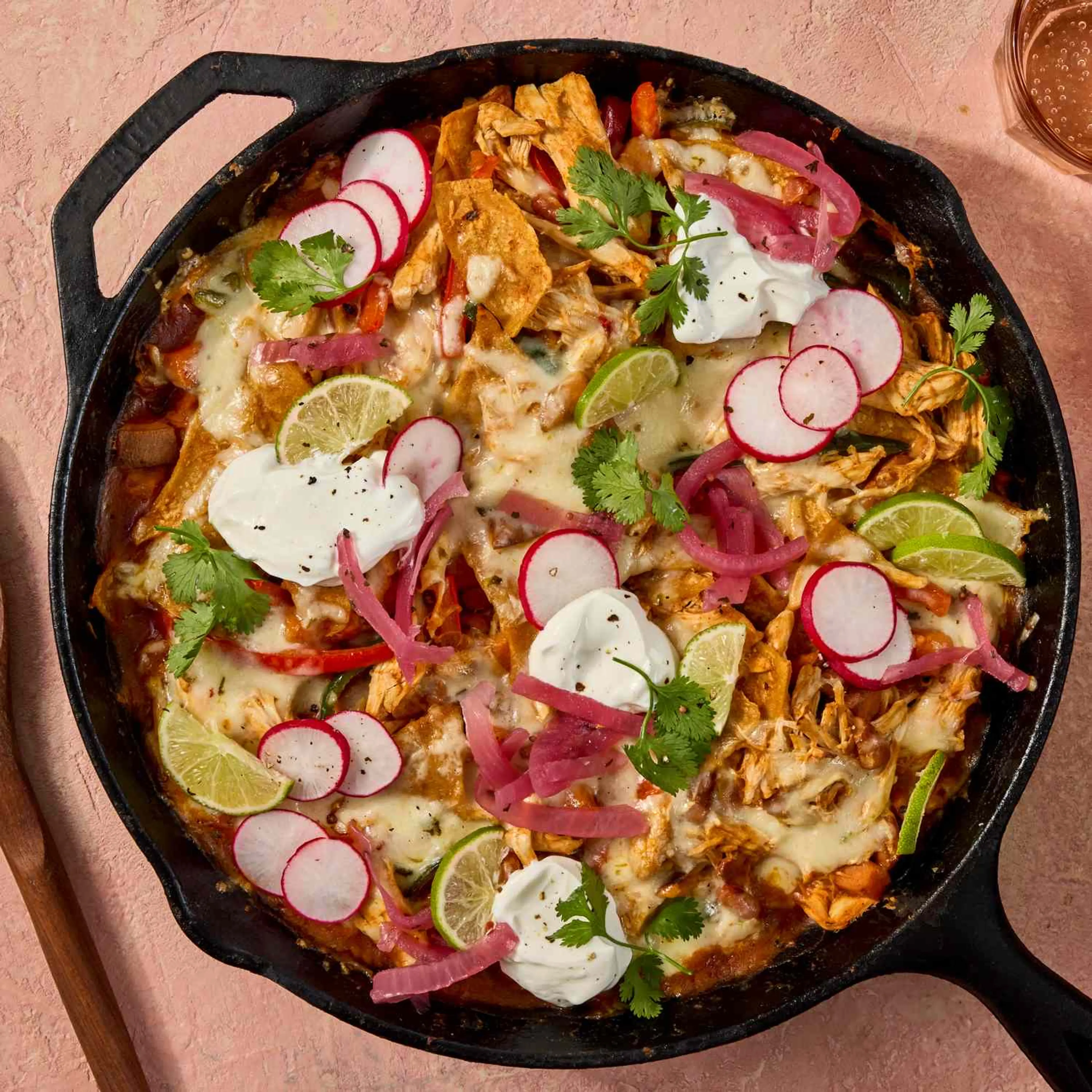 Chicken & Sweet Potato Enchilada Skillet