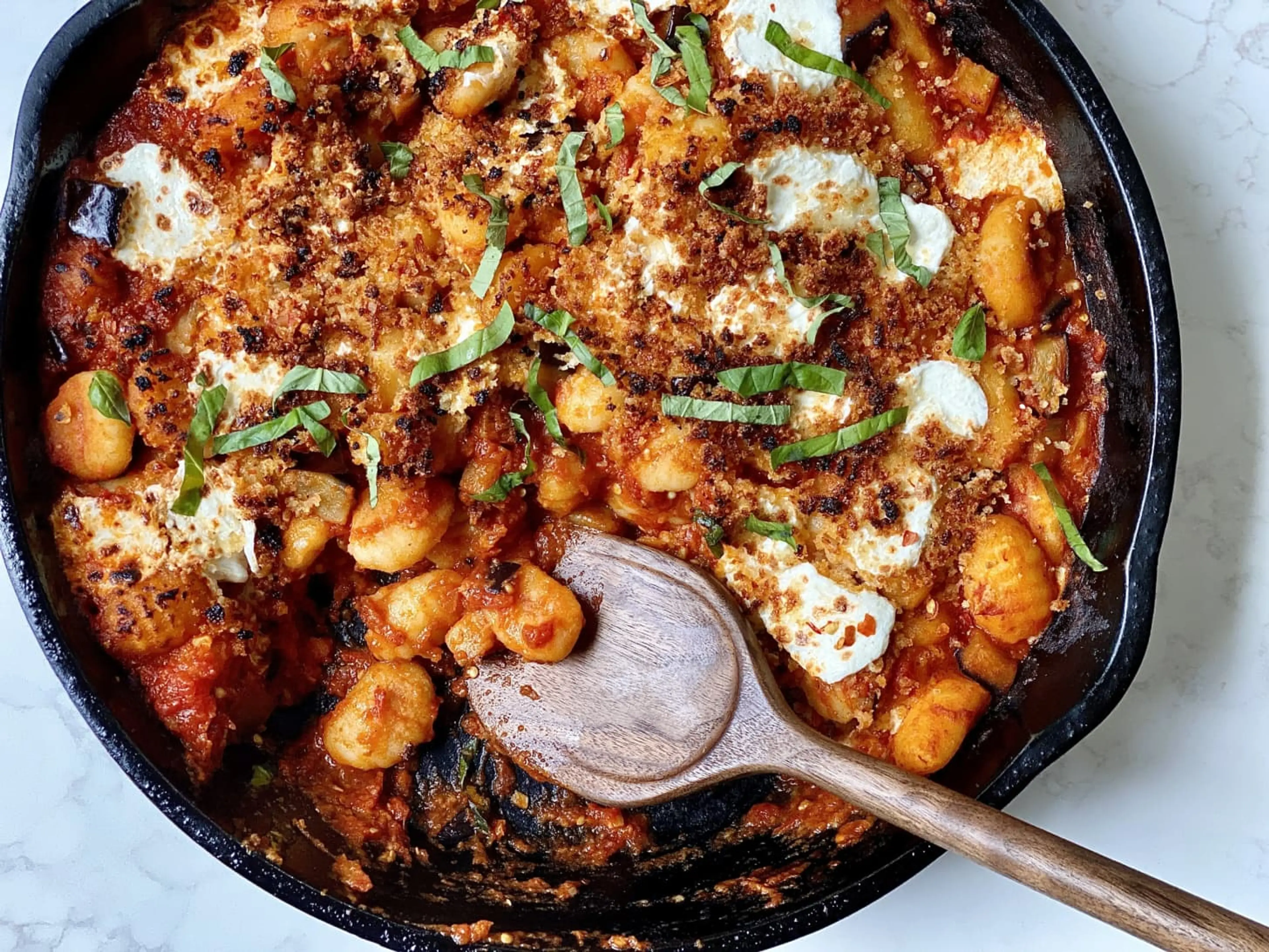 One-Pan Eggplant Parm Gnocchi