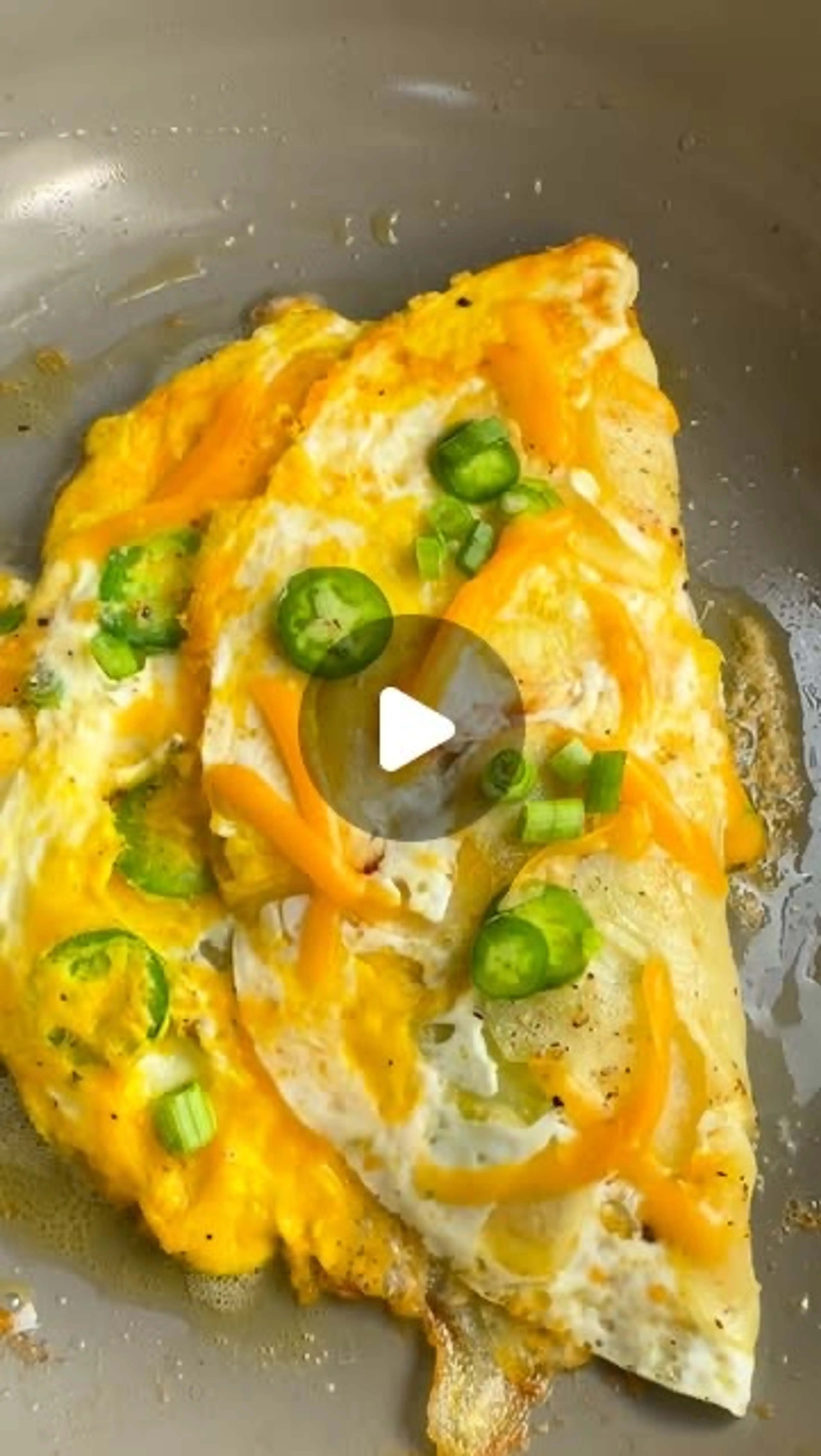 Cheesy Potato Egg Omelette Omelet Breakfast Brunch