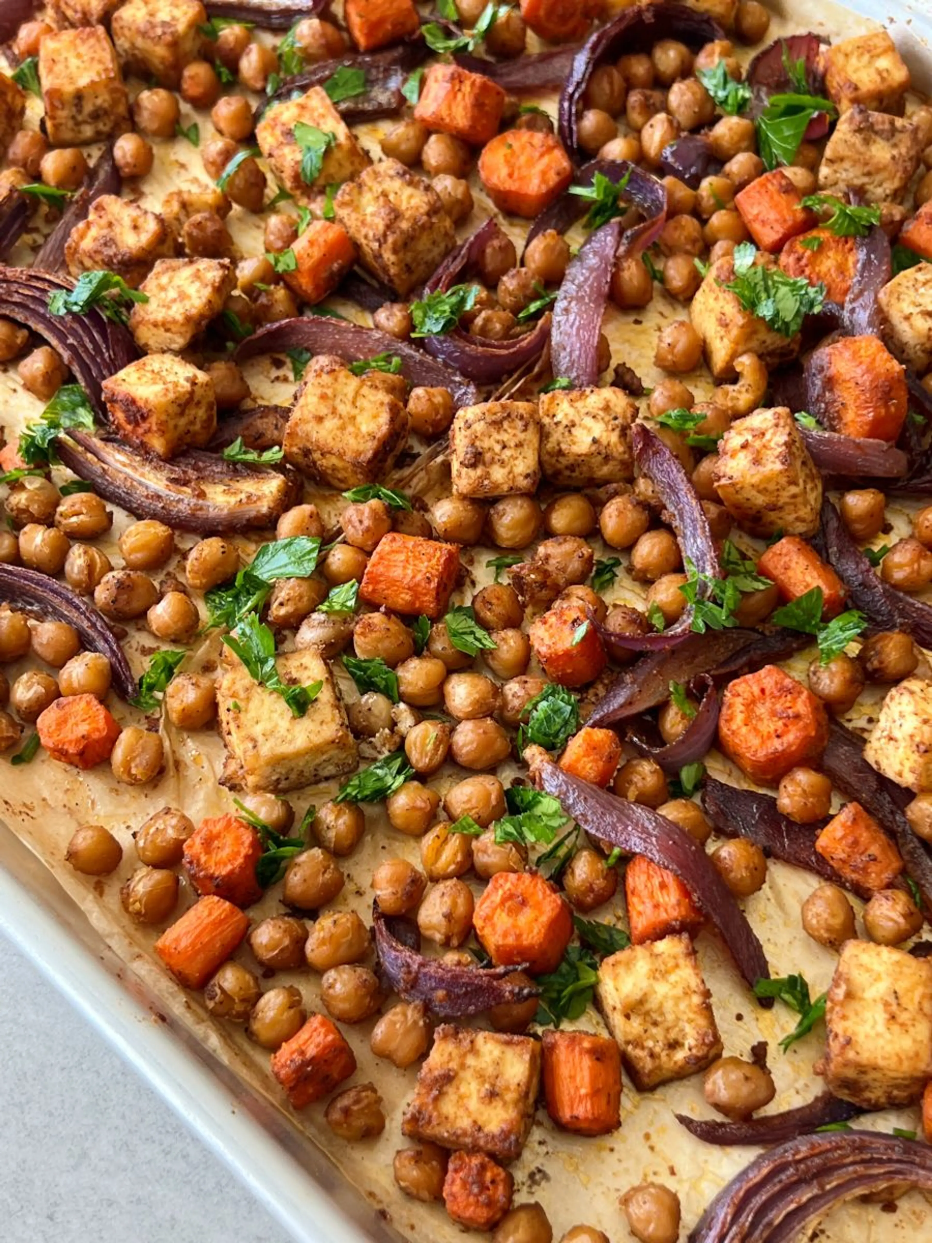 Sheet-pan Tofu and Veggies