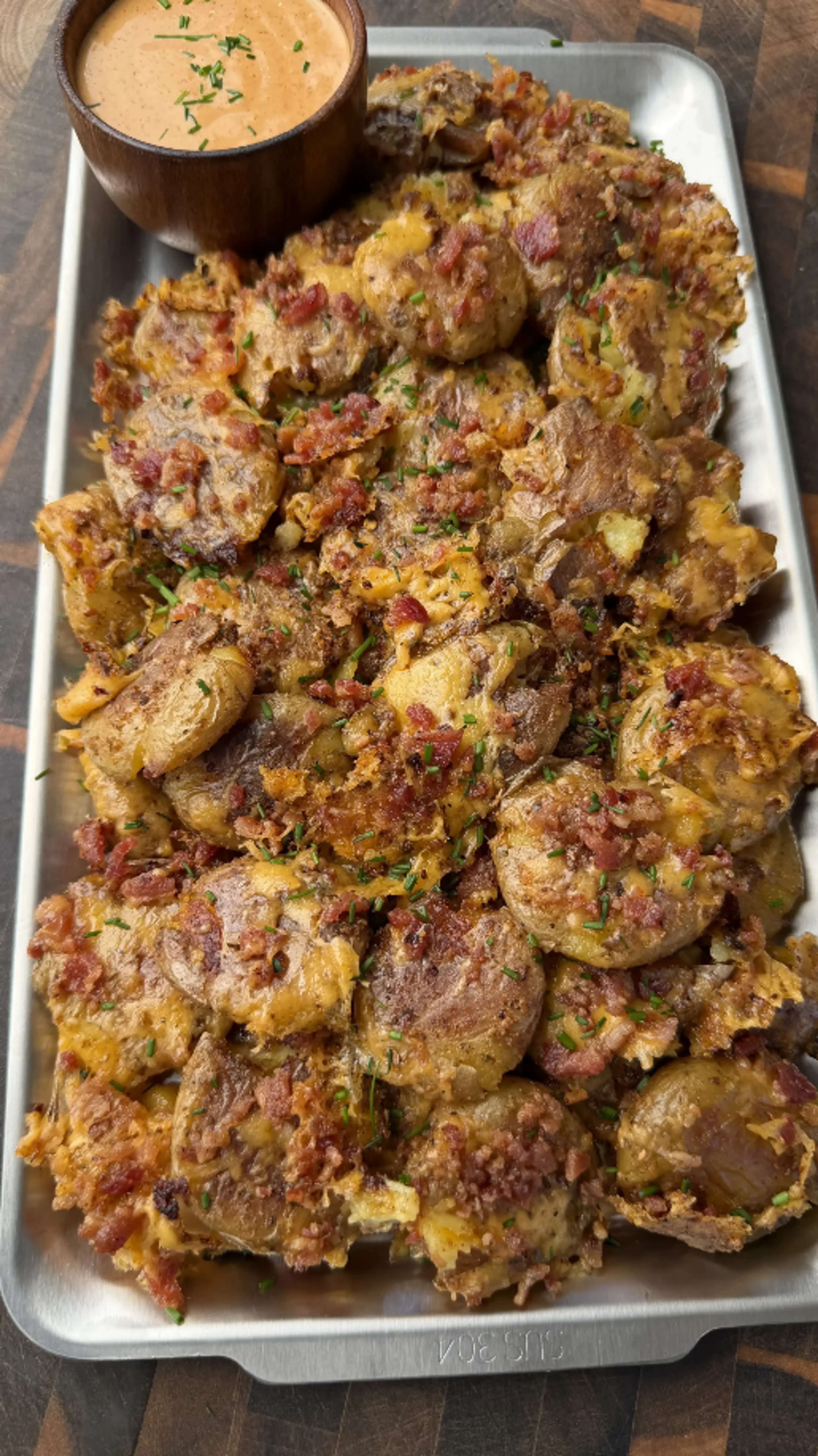 Smashed Loaded Mini Potatoes