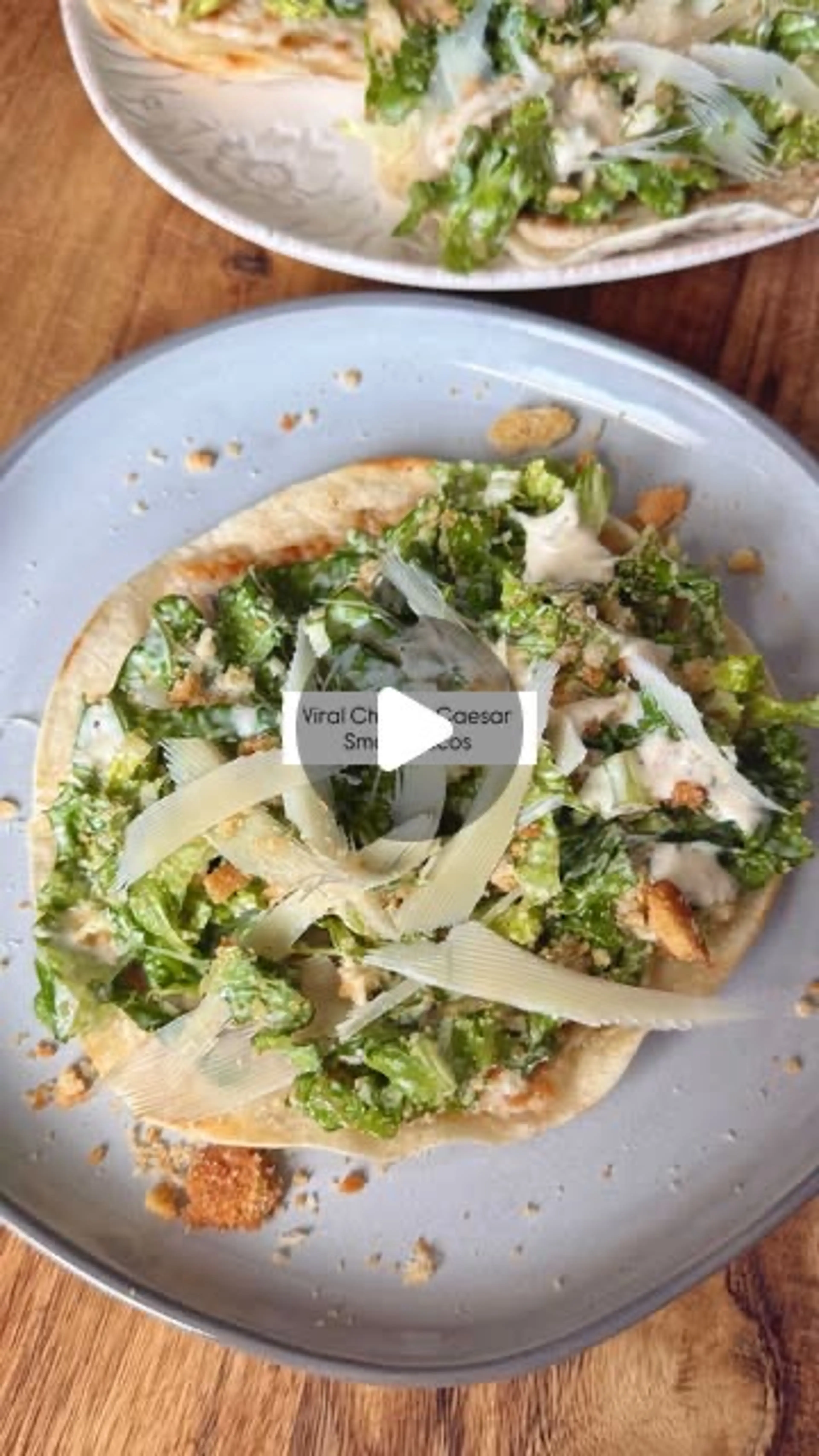 Viral Chicken Caesar Smash Tacos