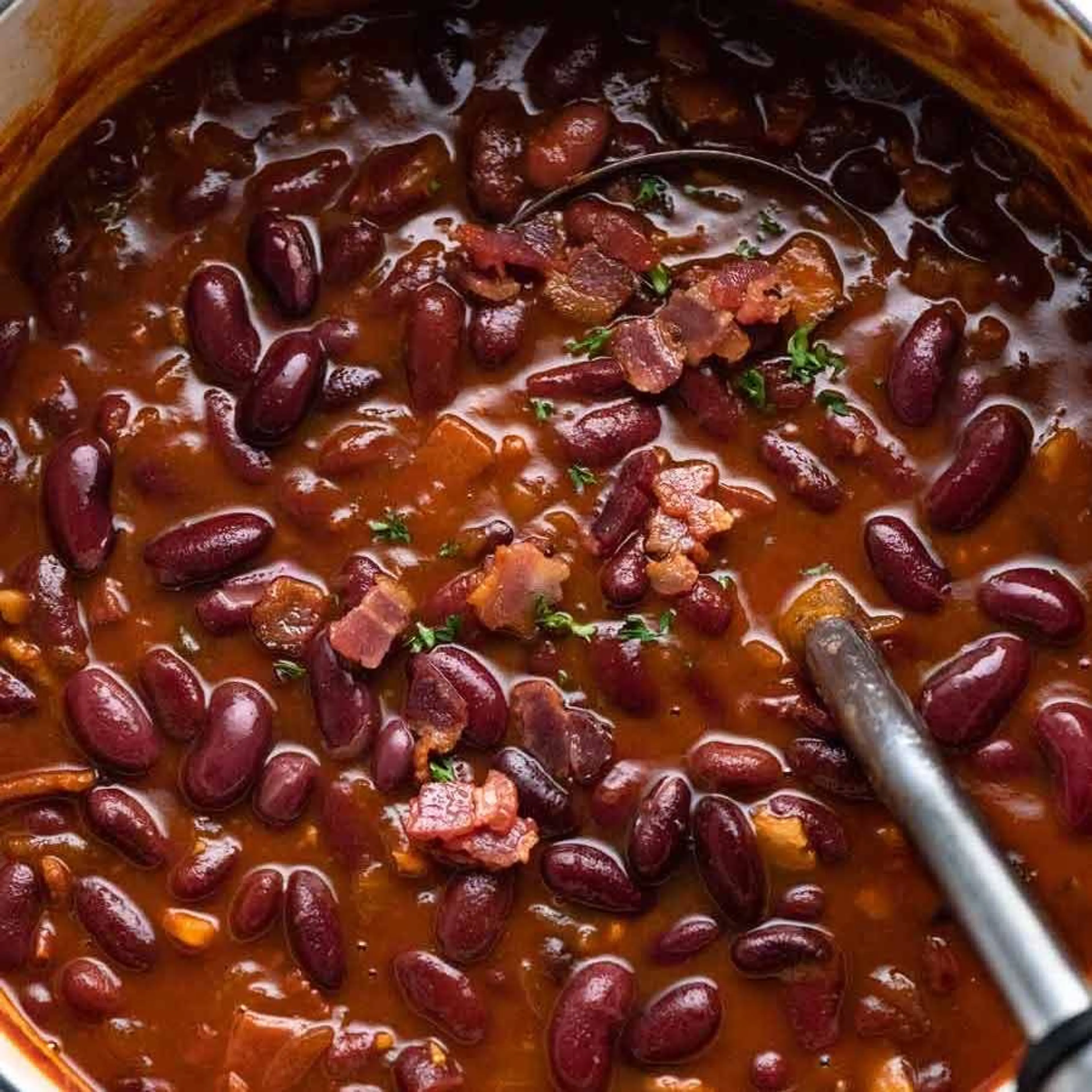 Homemade Baked Beans with Bacon (Southern)
