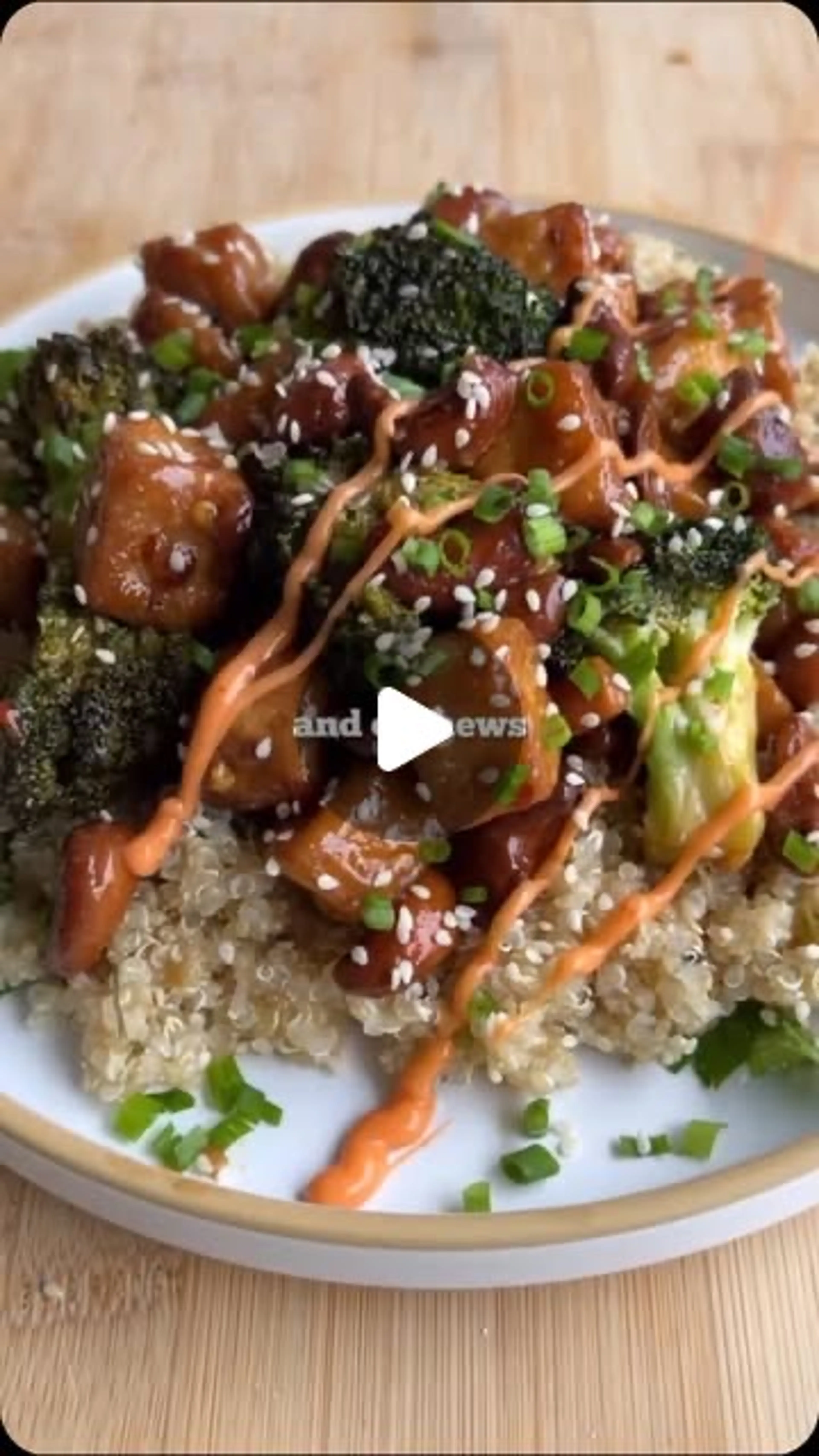 Sticky Lime Tofu W/ Broccoli + Cashews