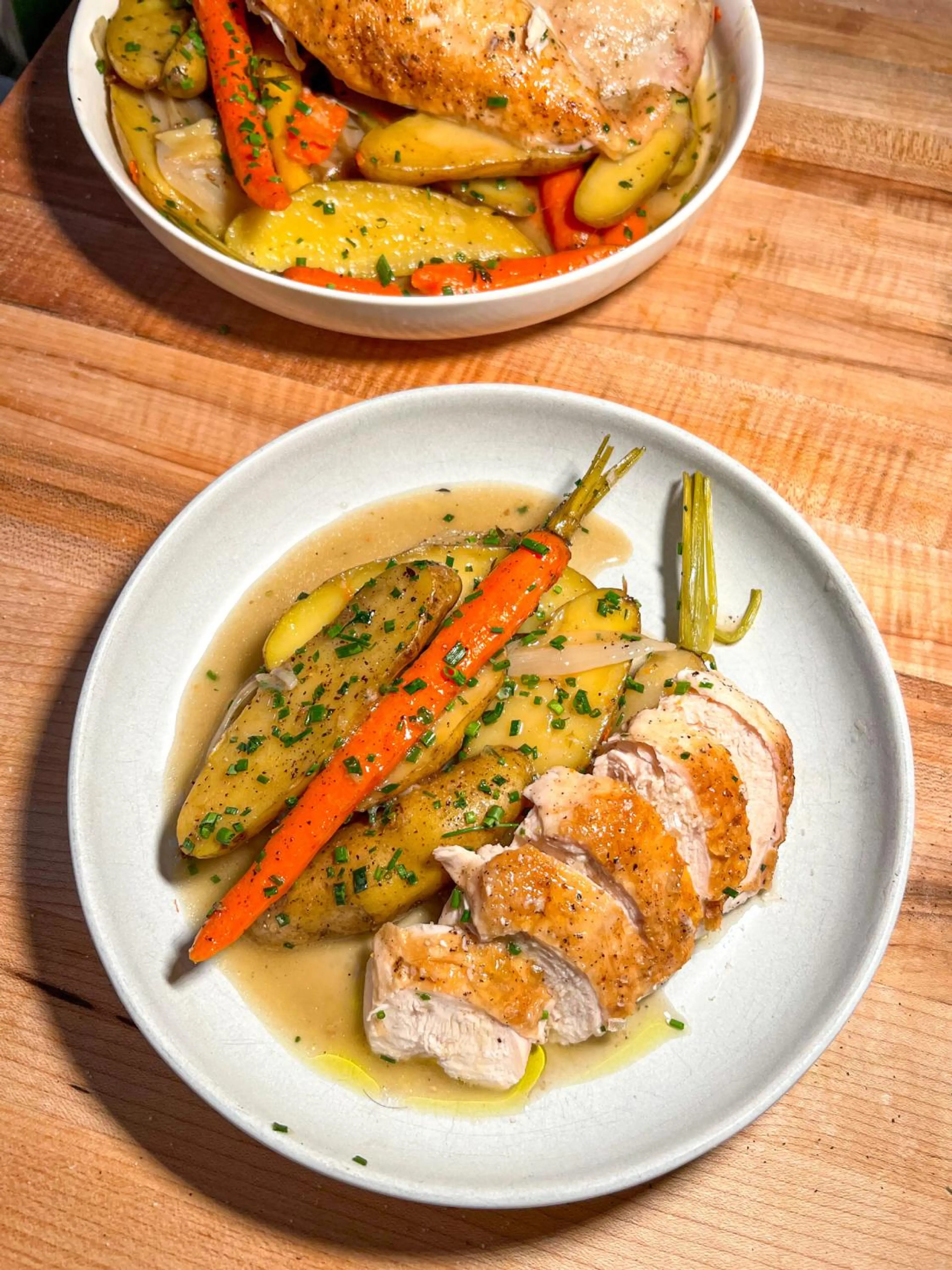 One Pan Lemon Thyme Roast Chicken