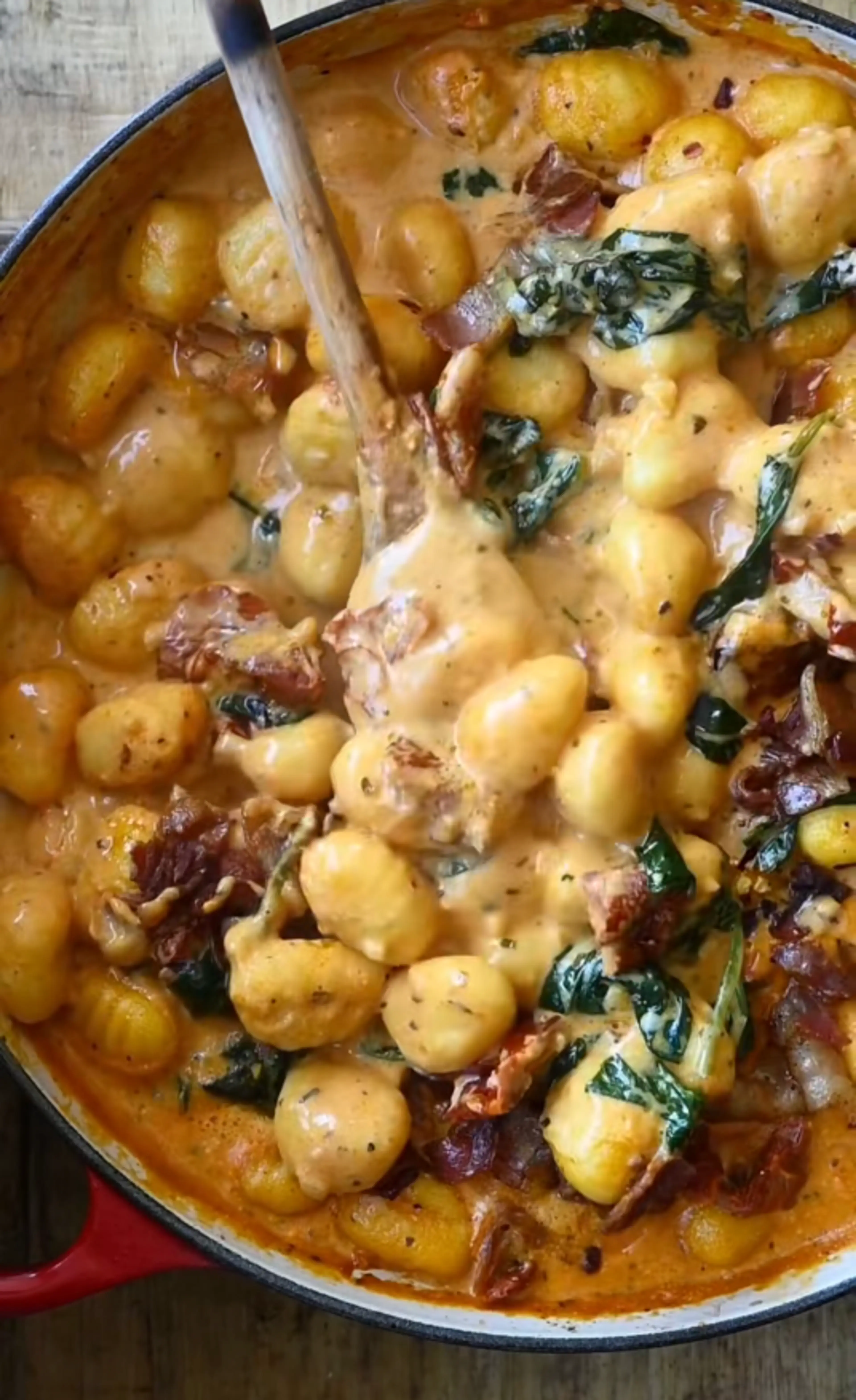 One-Pot Tuscan Bacon Gnocchi