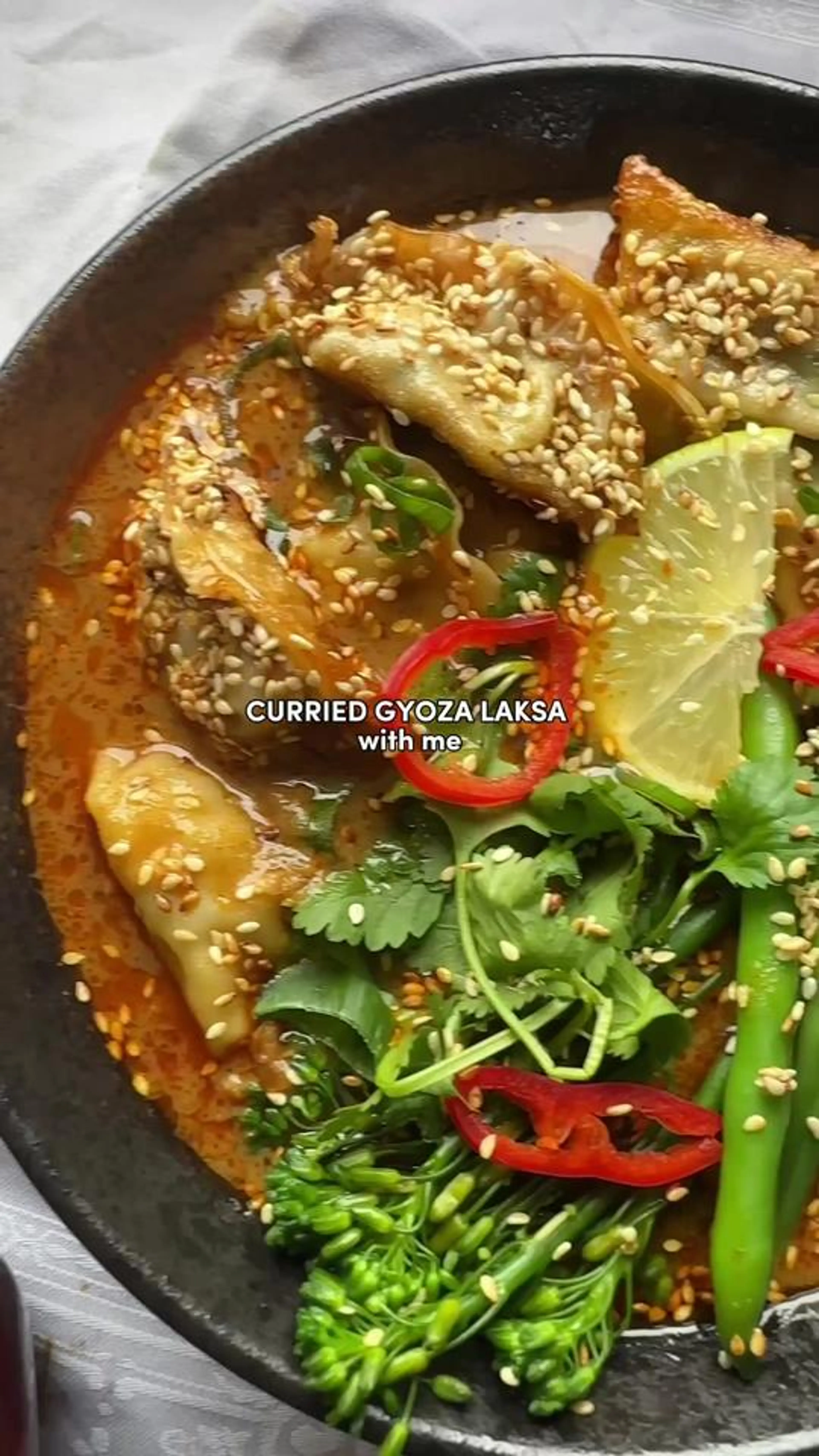 Curried Gyoza Laksa