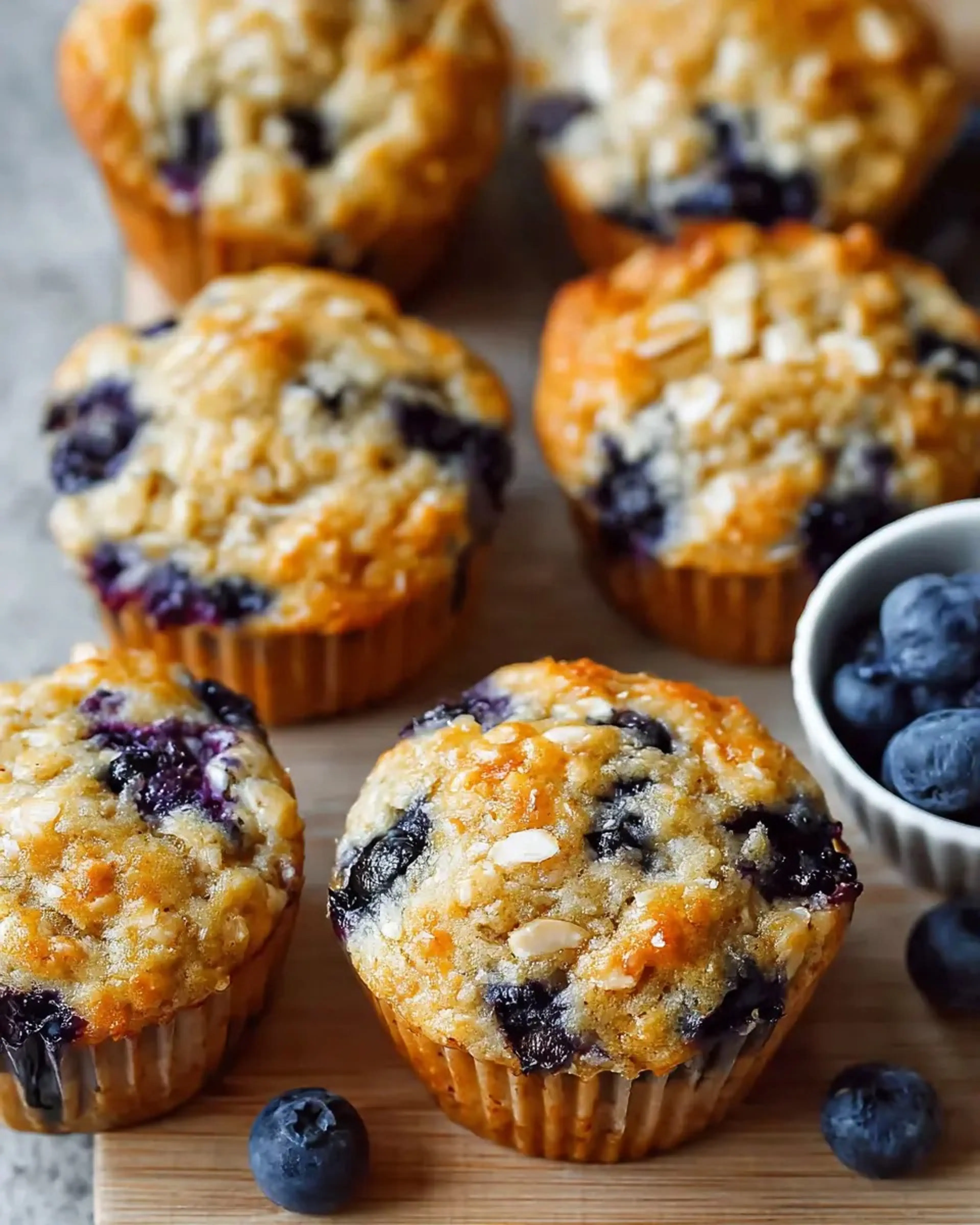 Greek Yogurt Blueberry Muffins