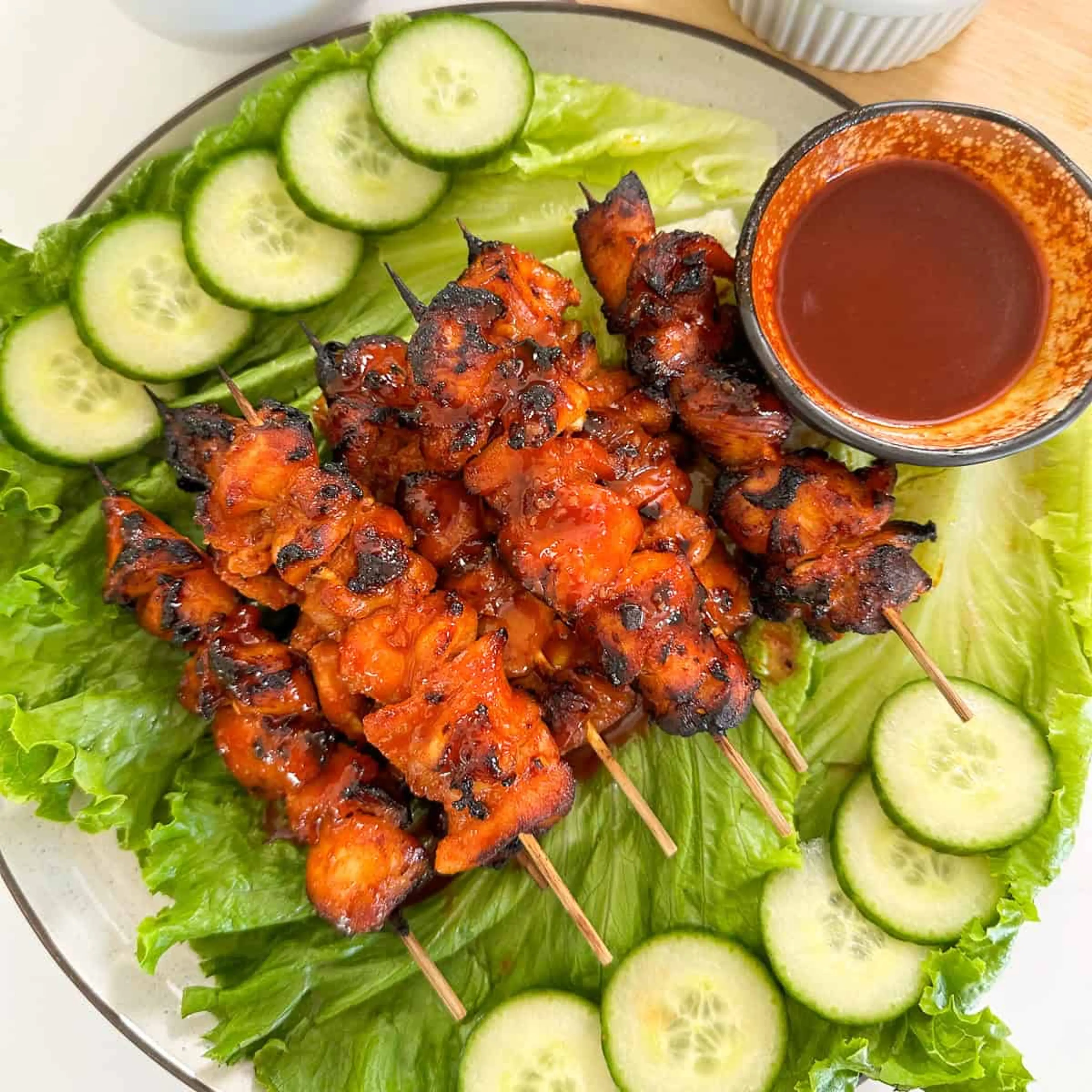 Spicy Gochujang Chicken Skewers