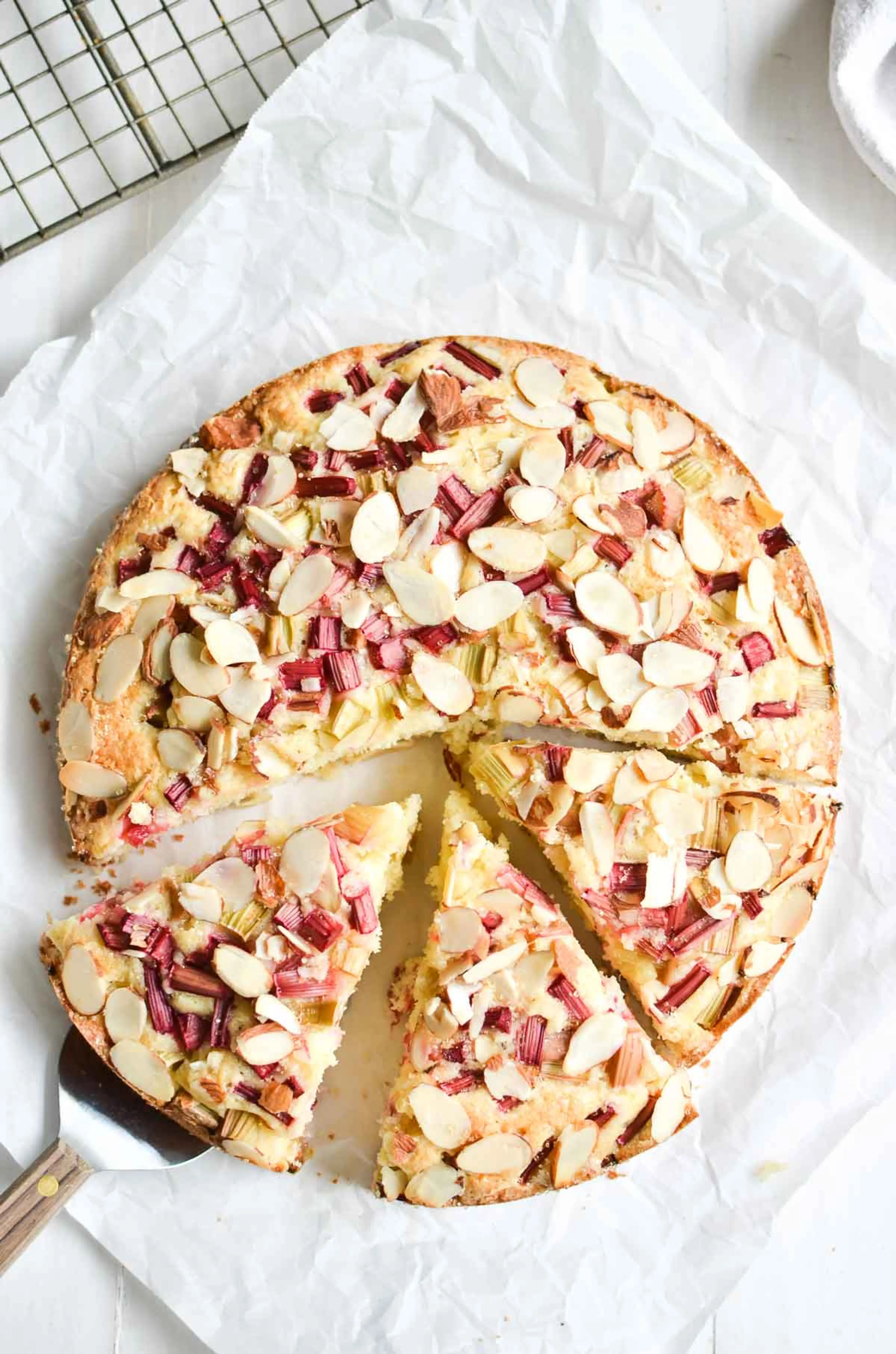 Norwegian Rhubarb and Almond Cake